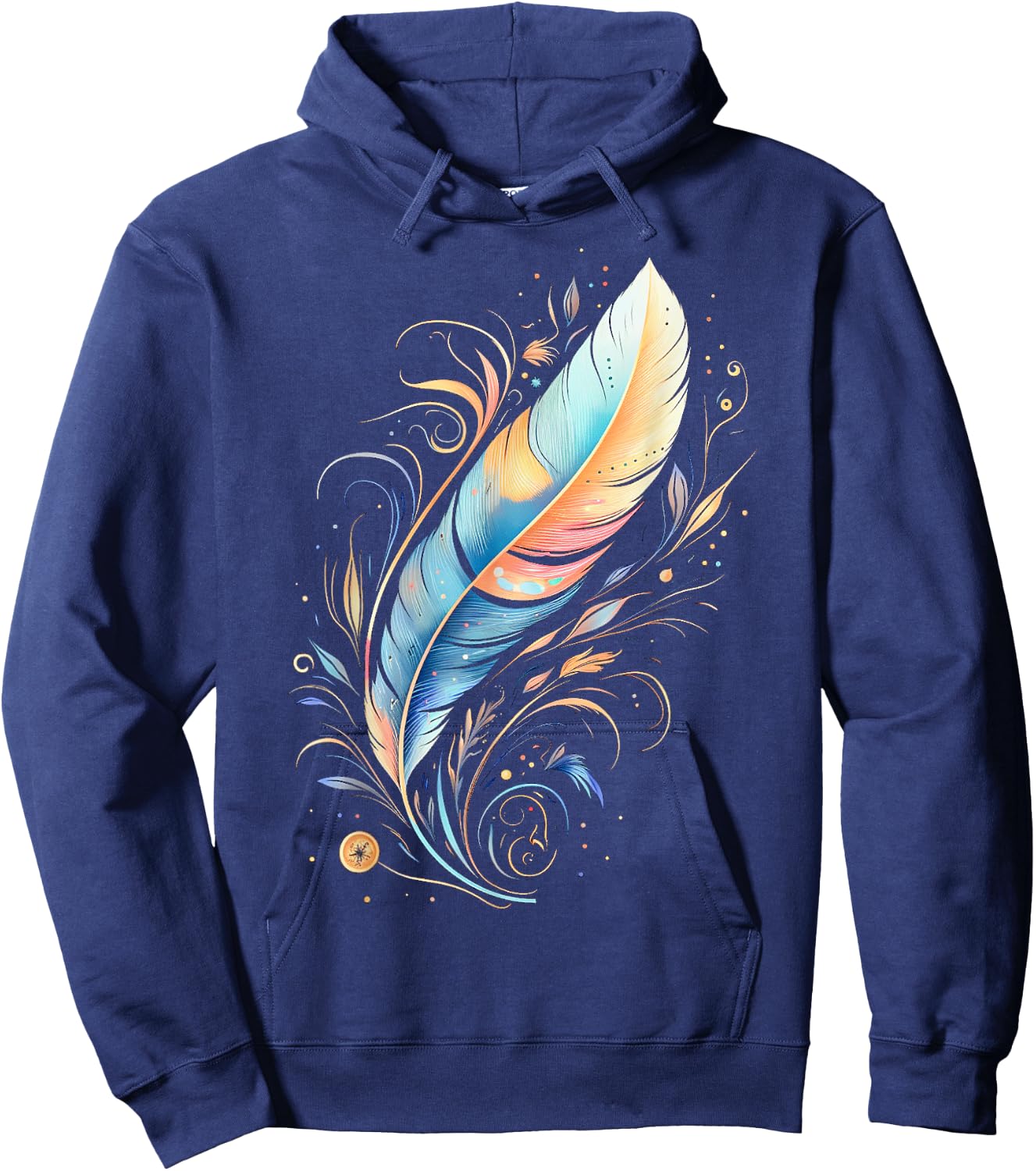 Native American Indian Design Warrior Native American Hoodie - Hoodie | Navy