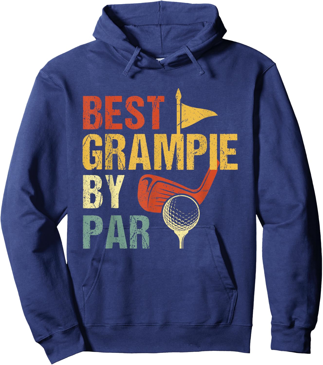Best Grampie By Par Golf Shirt Father's Day Hoodie - Hoodie | Navy