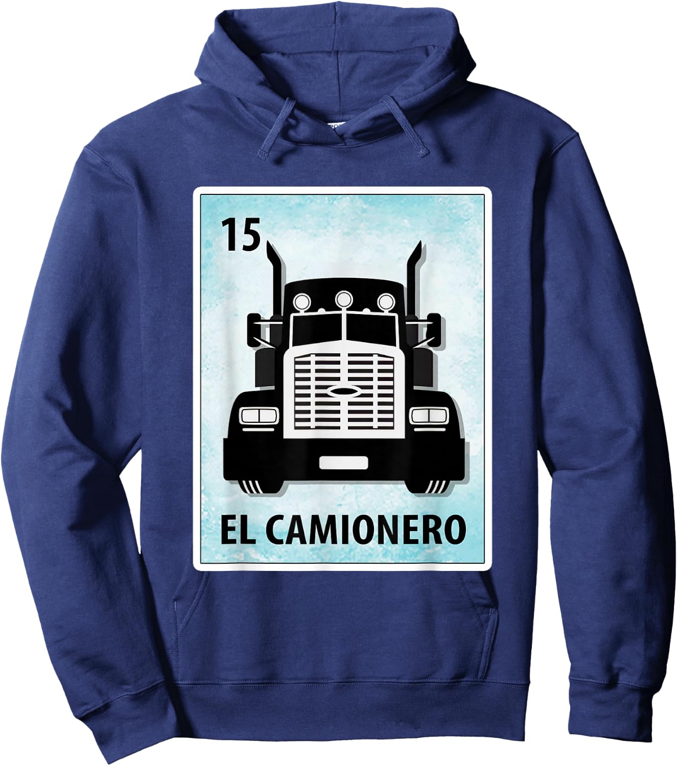 El Camionero Mexican Trucker Cards Hoodie - Hoodie | Navy