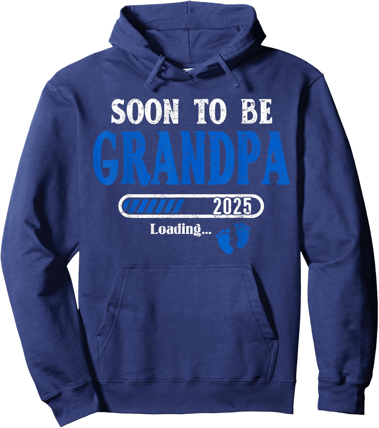 Soon To Be Grandpa est.2025 New Grandpa Pregnancy Hoodie - Hoodie | Navy