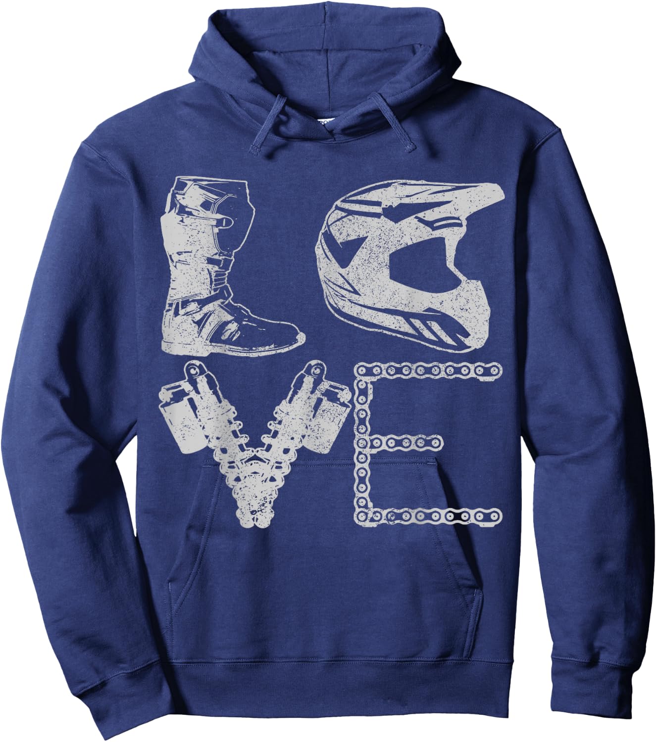Motocross Love Enduro MX Motorcycle Biker Gift Hoodie - Hoodie | Navy