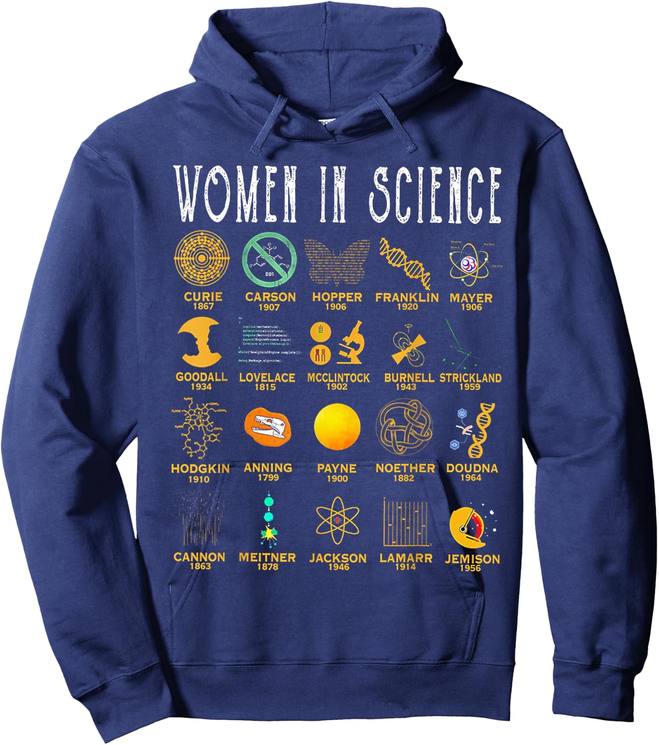 Women In Science Hoodie - Hoodie | Navy