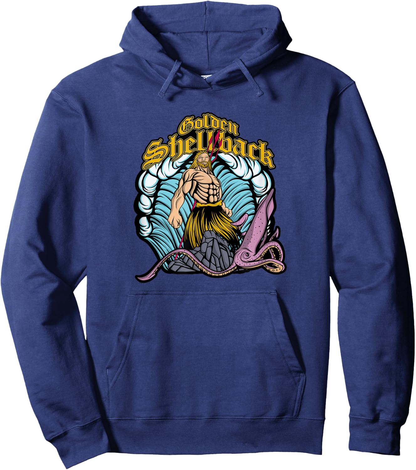 Golden Shellback Hoodie - Hoodie | Navy
