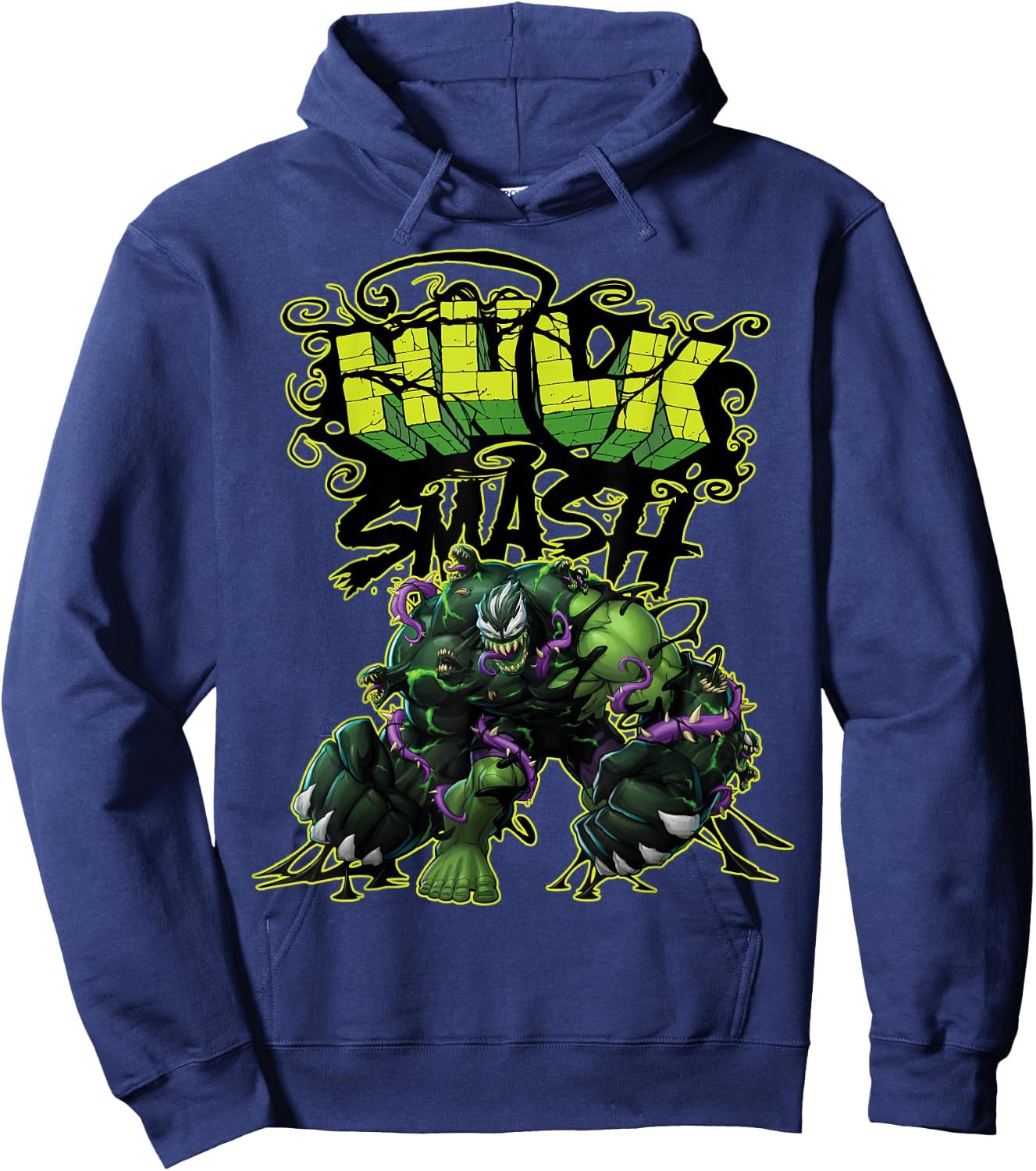 Marvel Spider-Man Maximum Venom Hulk Smash Venomized Hoodie - Hoodie | Navy