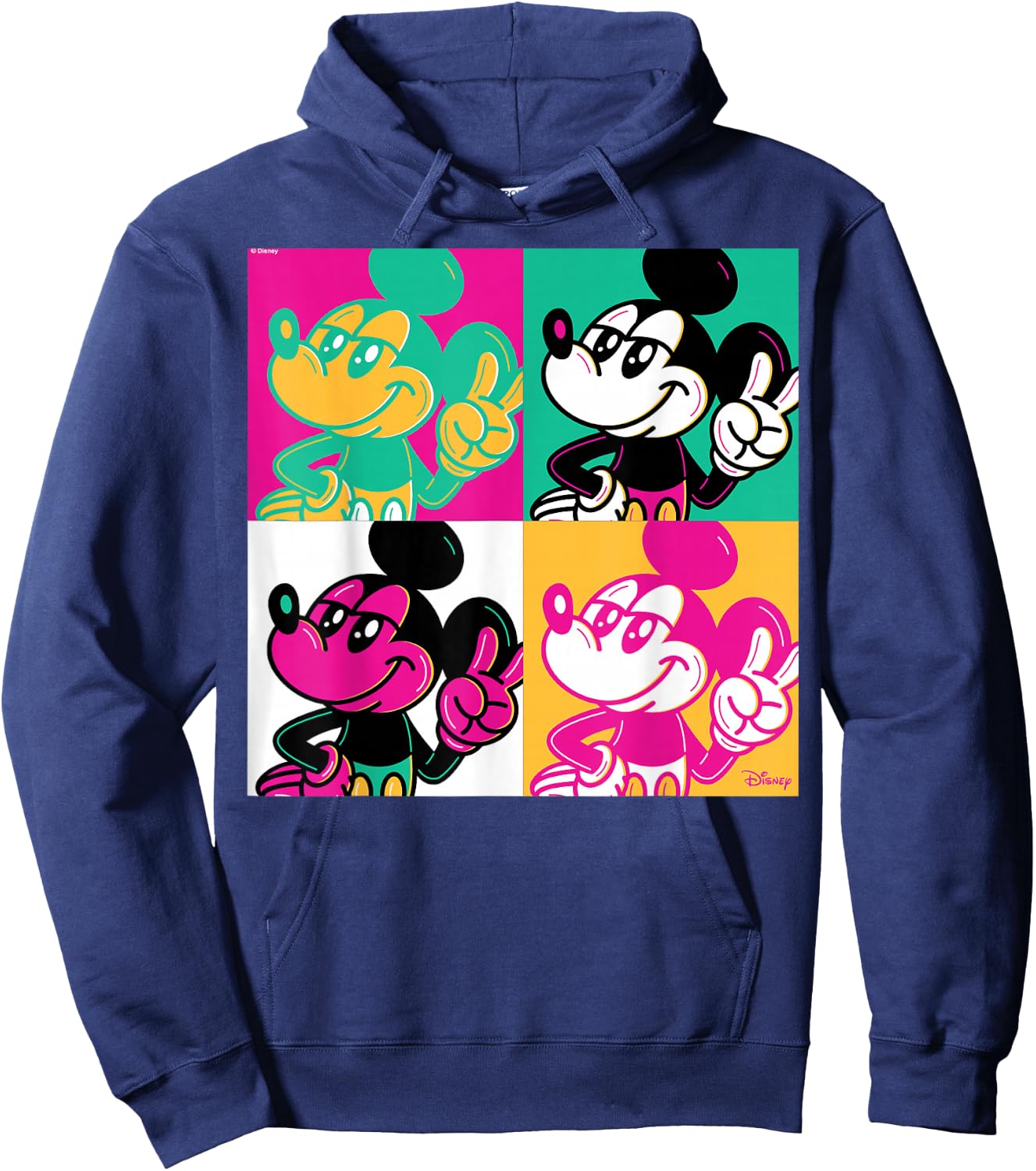 Mickey Mouse - Warhol Pop Art Hoodie - Hoodie | Navy