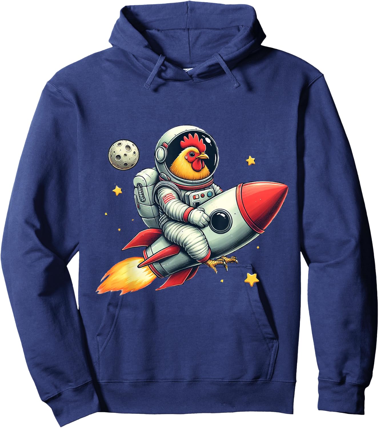 Space Astronaut Chicken A Stellar Pick for Chicken Lovers Hoodie - Hoodie | Navy