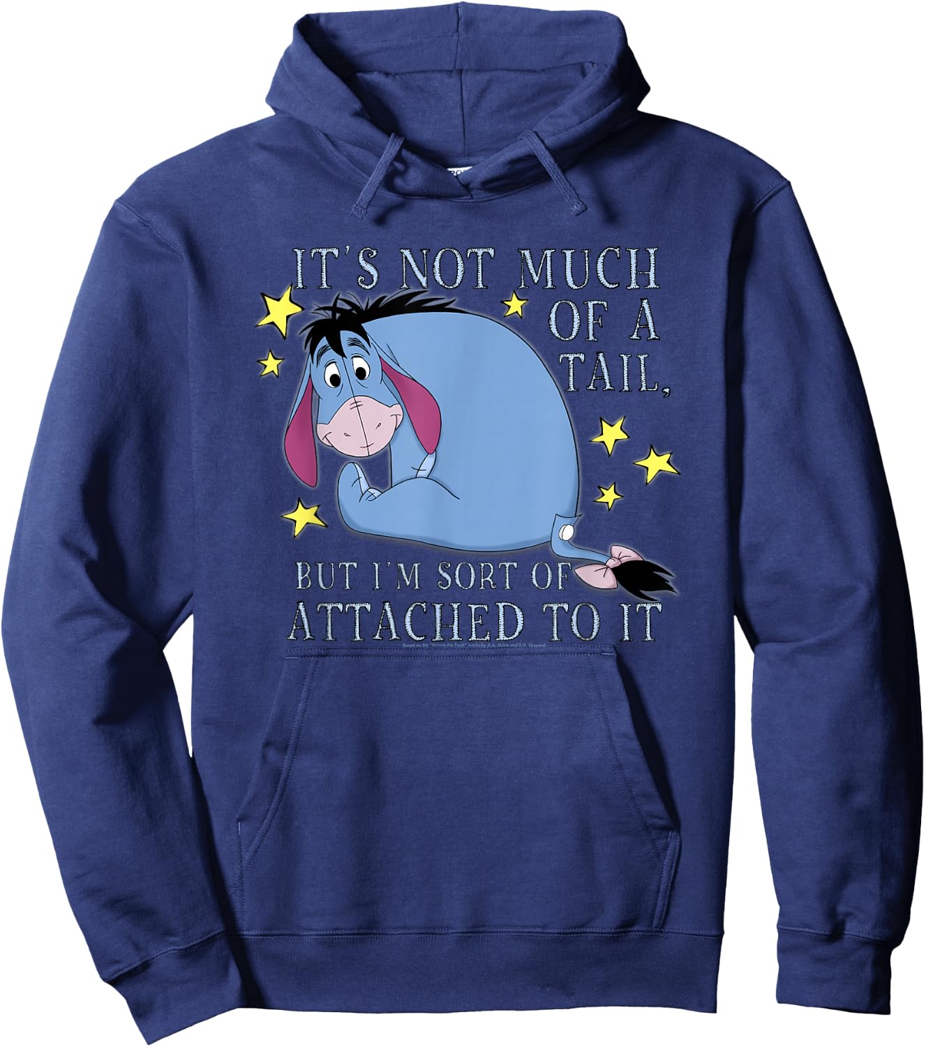 Disney Winnie The Pooh Eeyore Not Much of A Tail V2 Small Hoodie - Hoodie | Navy