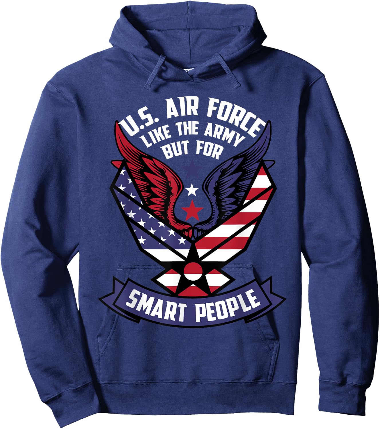 Funny US Air Force Gift Men Women Cool Army For Smart People Hoodie - Hoodie | Navy