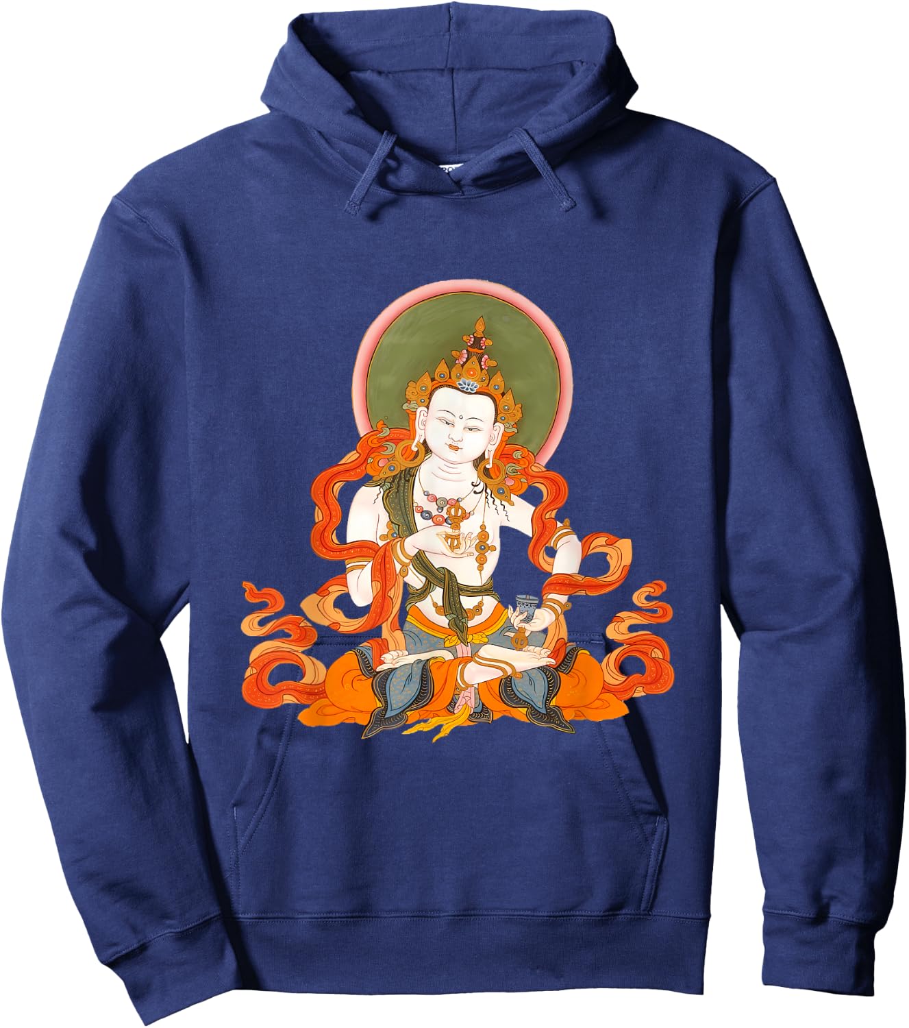 Tibetan Vajrasattva Buddha Hoodie - Hoodie | Navy