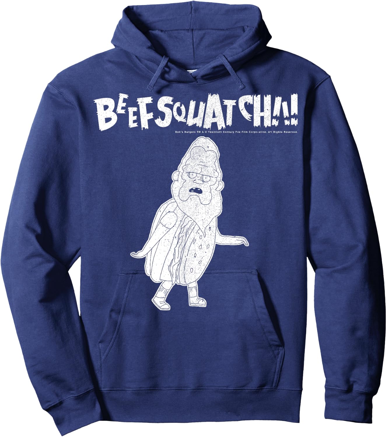 Bob's Burgers Beefsquatch Portrait Hoodie - Hoodie | Navy