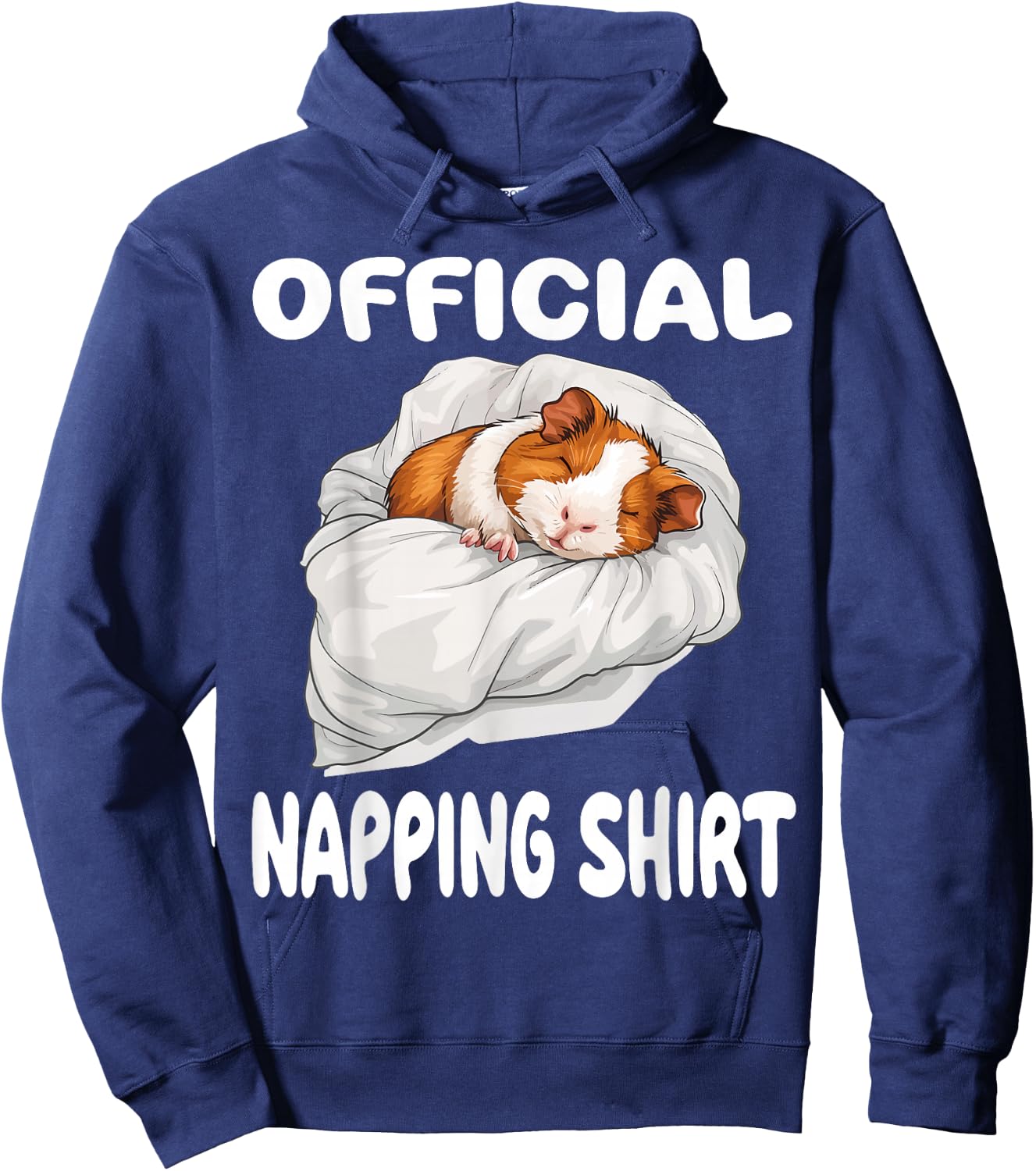 Guinea Pig Official Napping shirt Pajamas Nightgown Hoodie - Hoodie | Navy