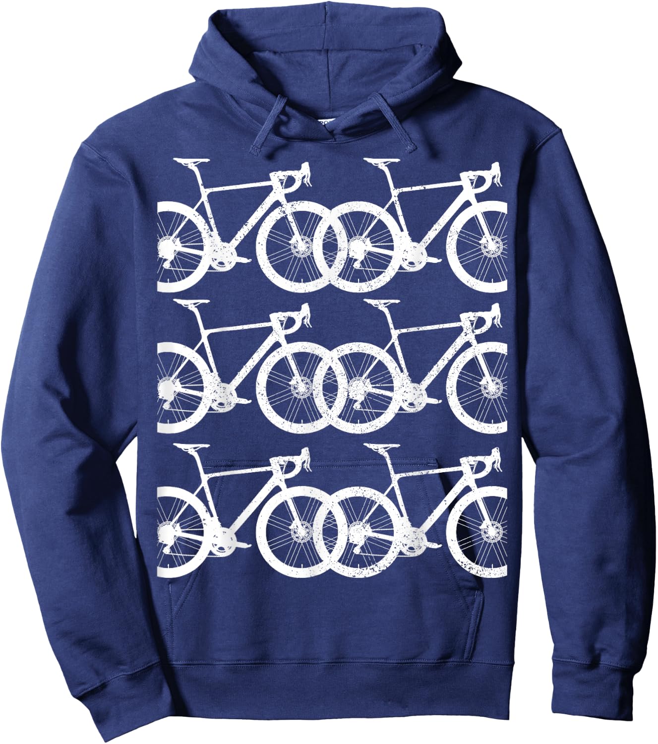 Road Bike Fixie Bicycle Road Cyclist Retro Cycling Gift Hoodie - Hoodie | Navy