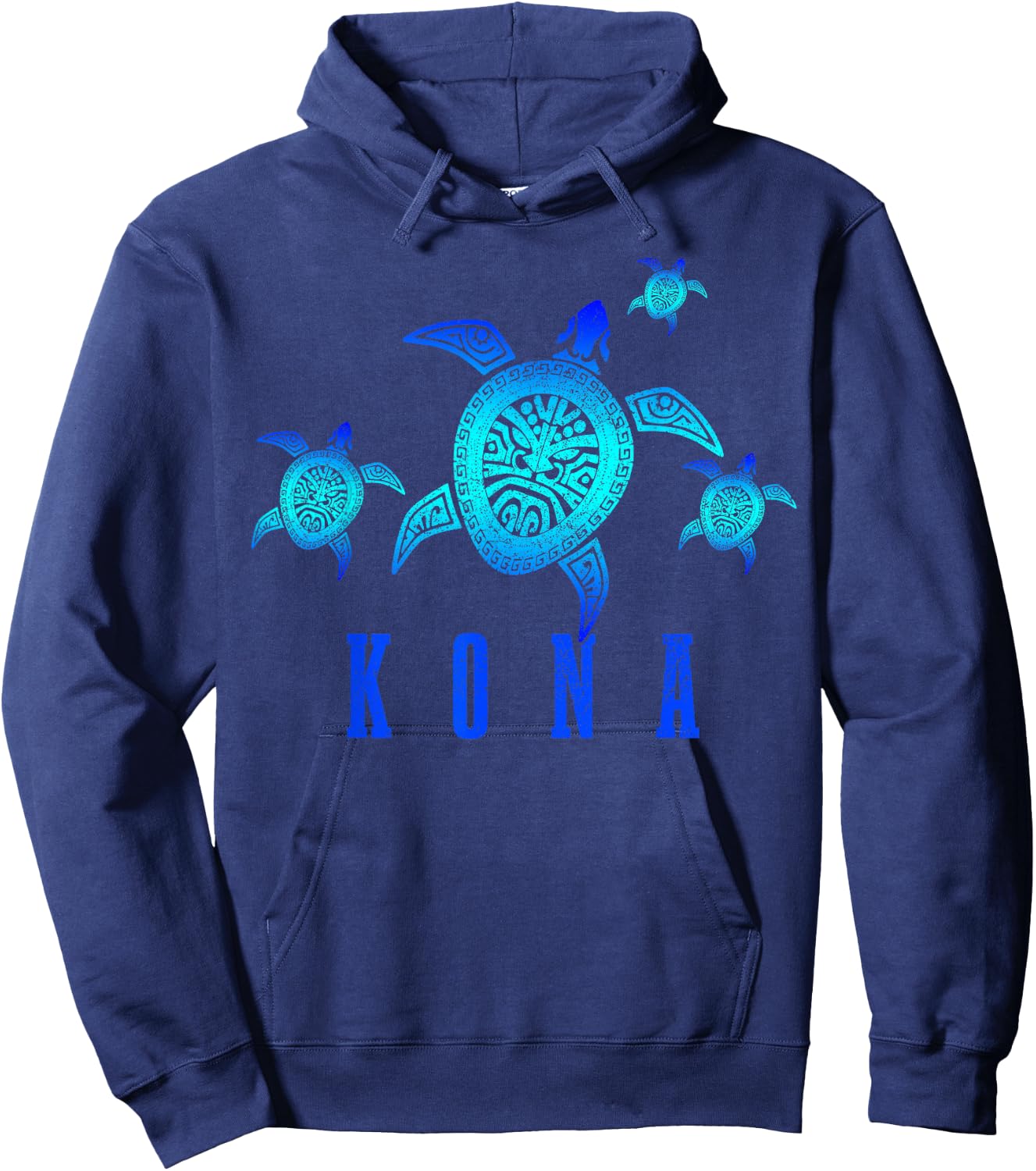Kona Hawaii Turtle Diving Diver Hoodie - Hoodie | Navy