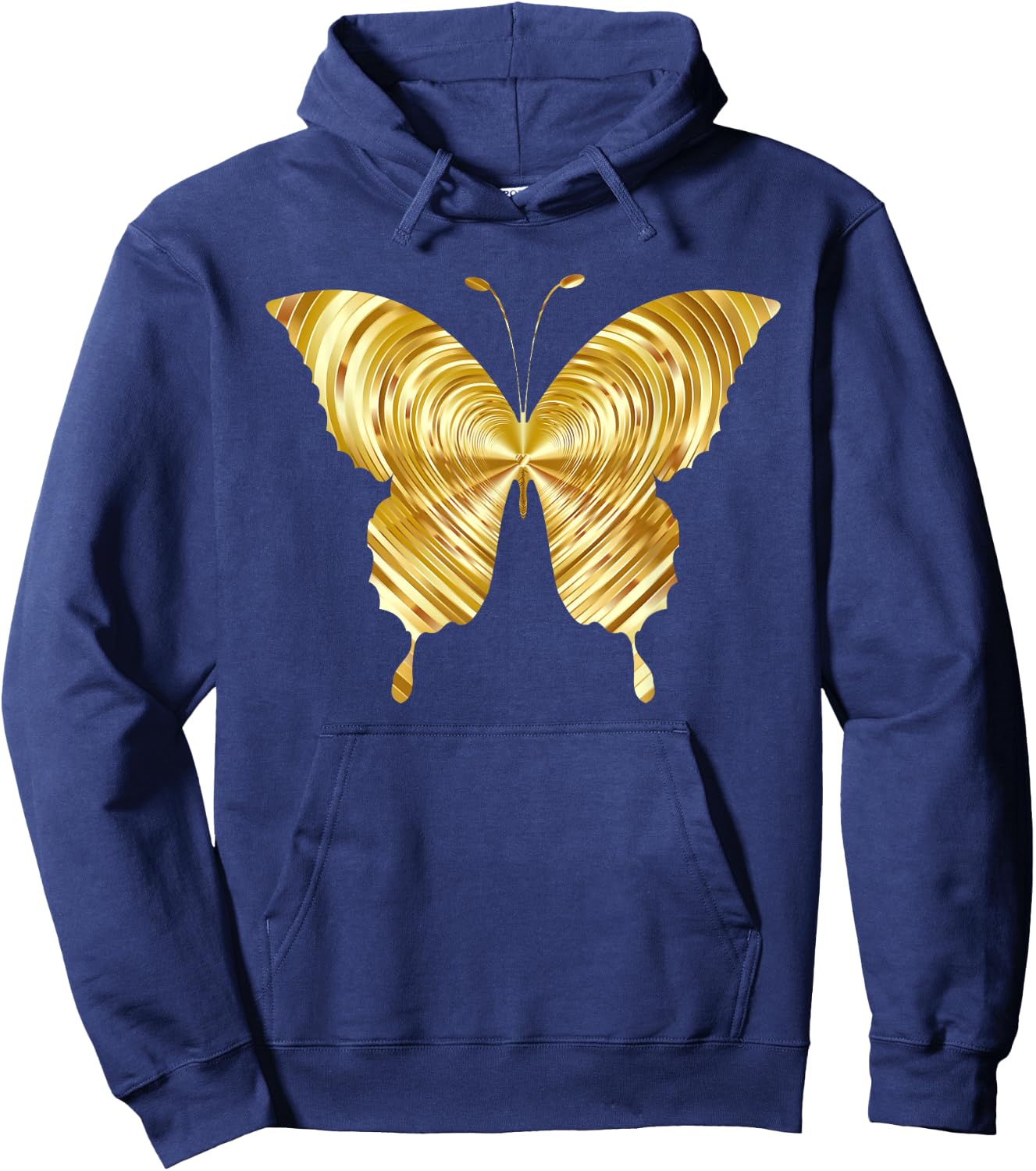 Cute Butterfly of Gold Very Beautiful for Butterfly Lovers Hoodie - Hoodie | Navy