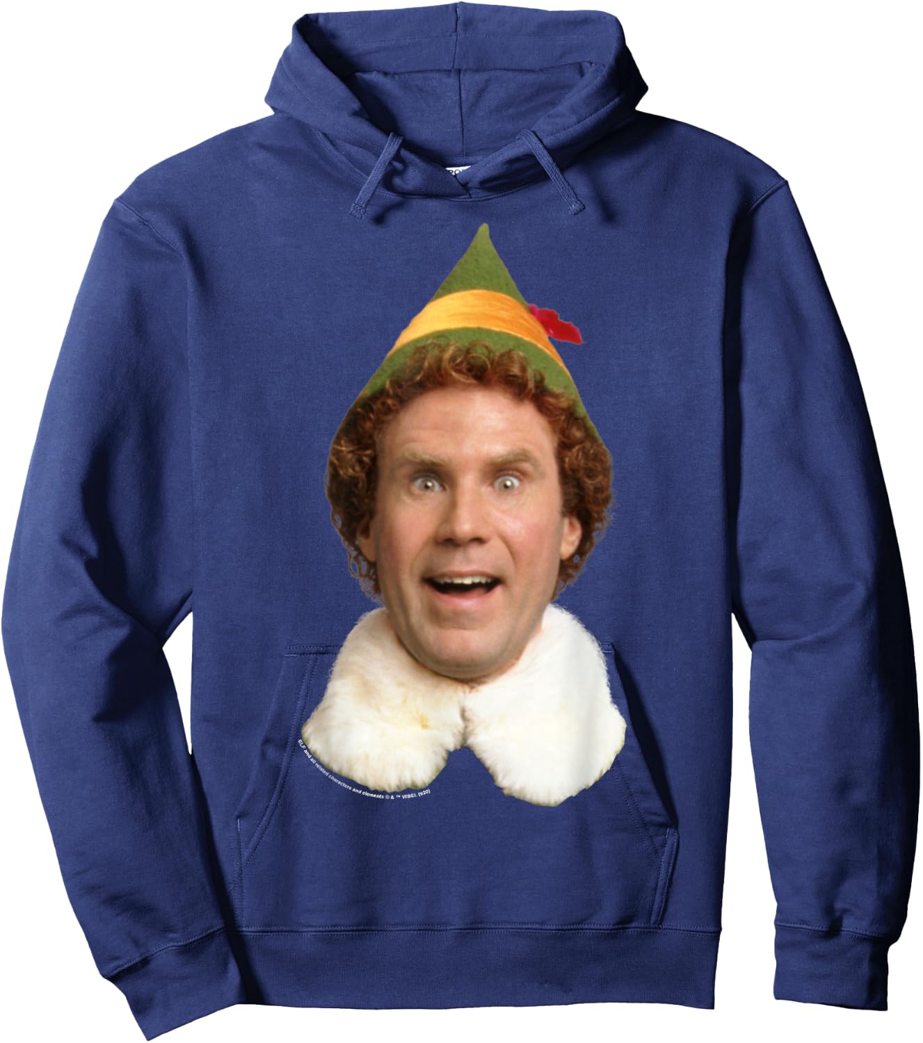 Elf Buddy The Elf Big Face Hoodie - Hoodie | Navy