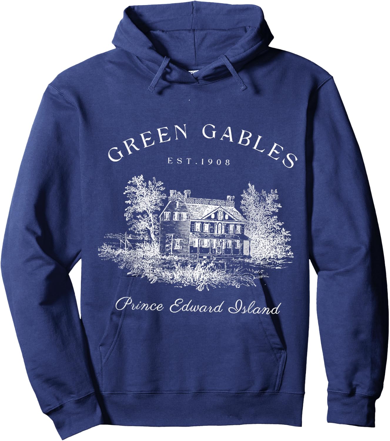 Green Gables Prince Edward Island Est 1908 Book Lover Hoodie - Hoodie | Navy