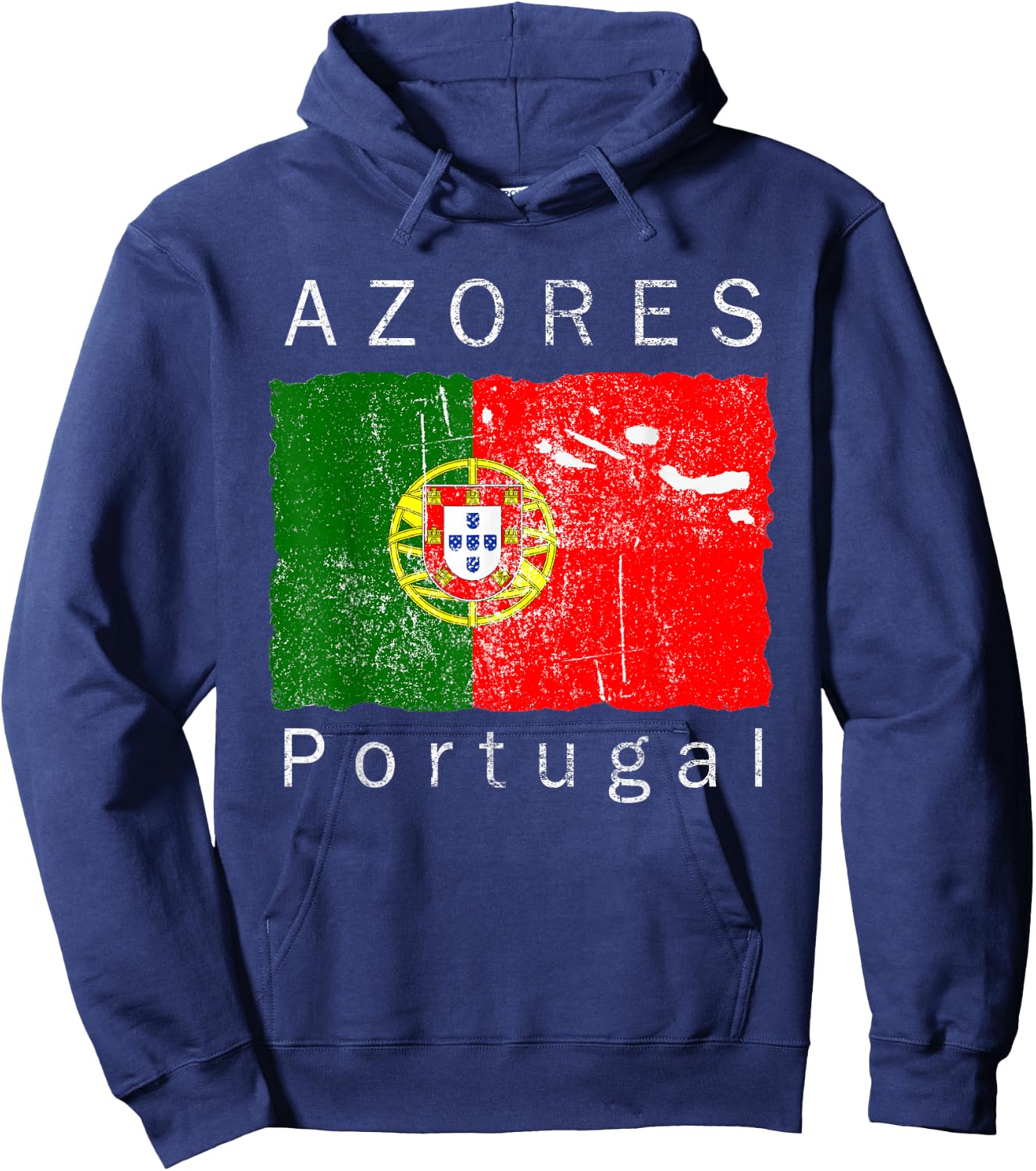 Azores Islands Portuguese Flag T Shirt I Love Portugal Hoodie - Hoodie | Navy