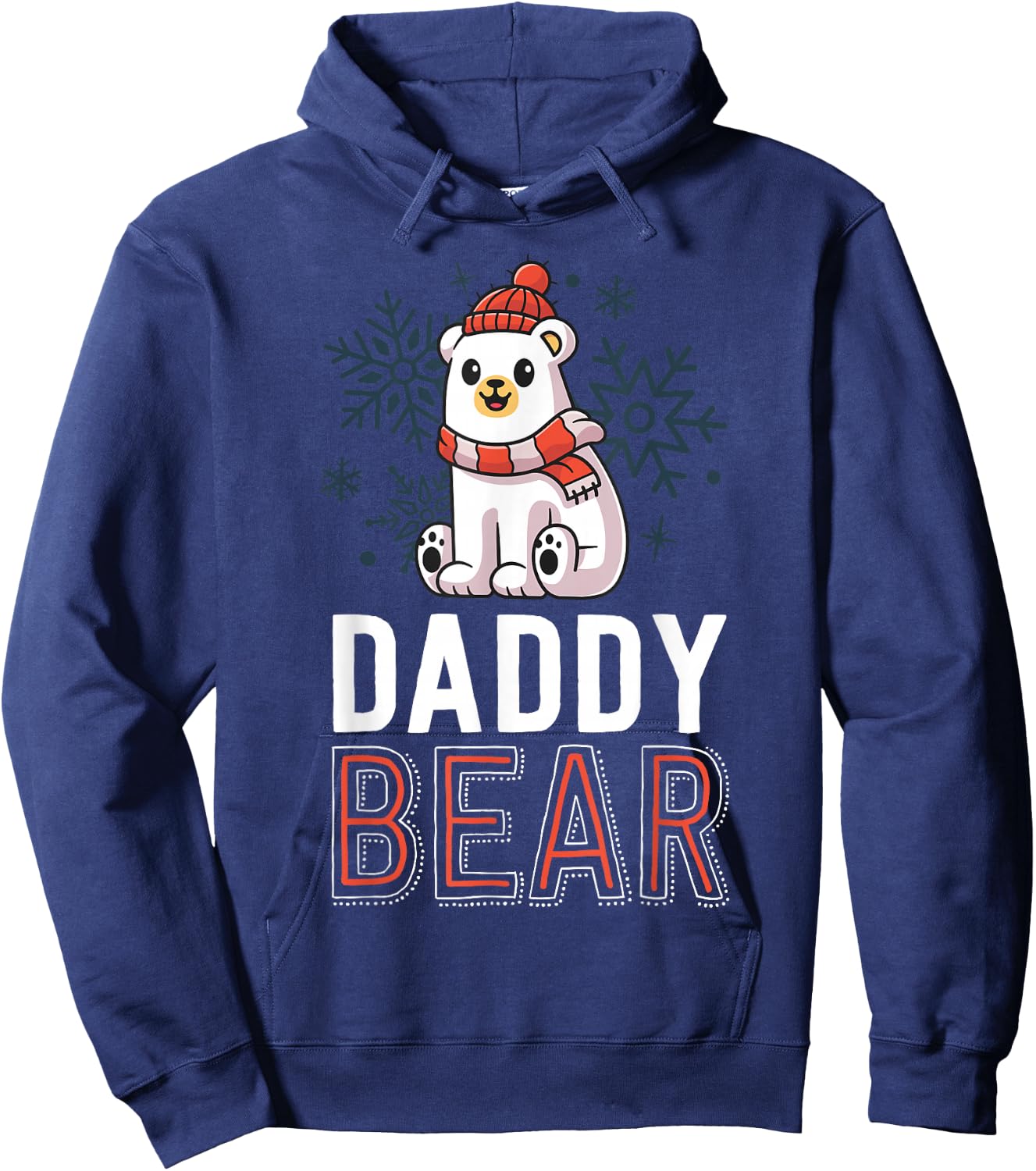 Daddy Bear Family Christmas Shirts Polar Bear Holiday Xmas Hoodie - Hoodie | Navy