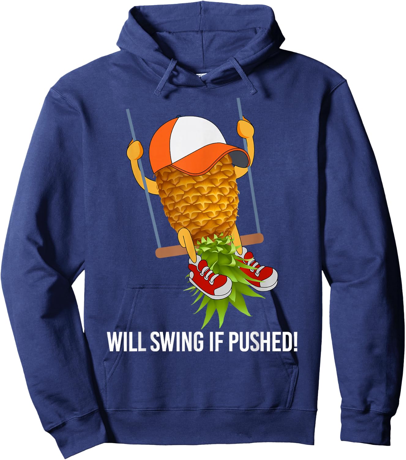 Swingers Shirts | Pineapple Swinging Lifestyle Funny Swinger Hoodie - Hoodie | Navy