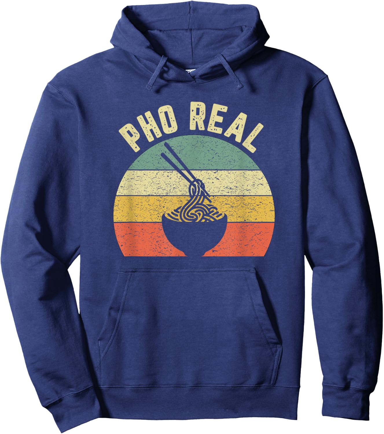 Pho Noodles Shirt Vietnamese Food Funny Chef Soup Pho Real Hoodie - Hoodie | Navy