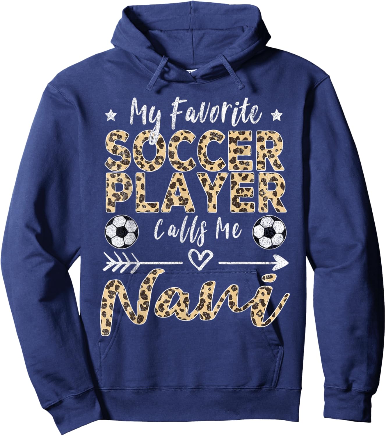 My Favorite Soccer Player Calls Me Nani Indian Grandma Hoodie - Hoodie | Navy
