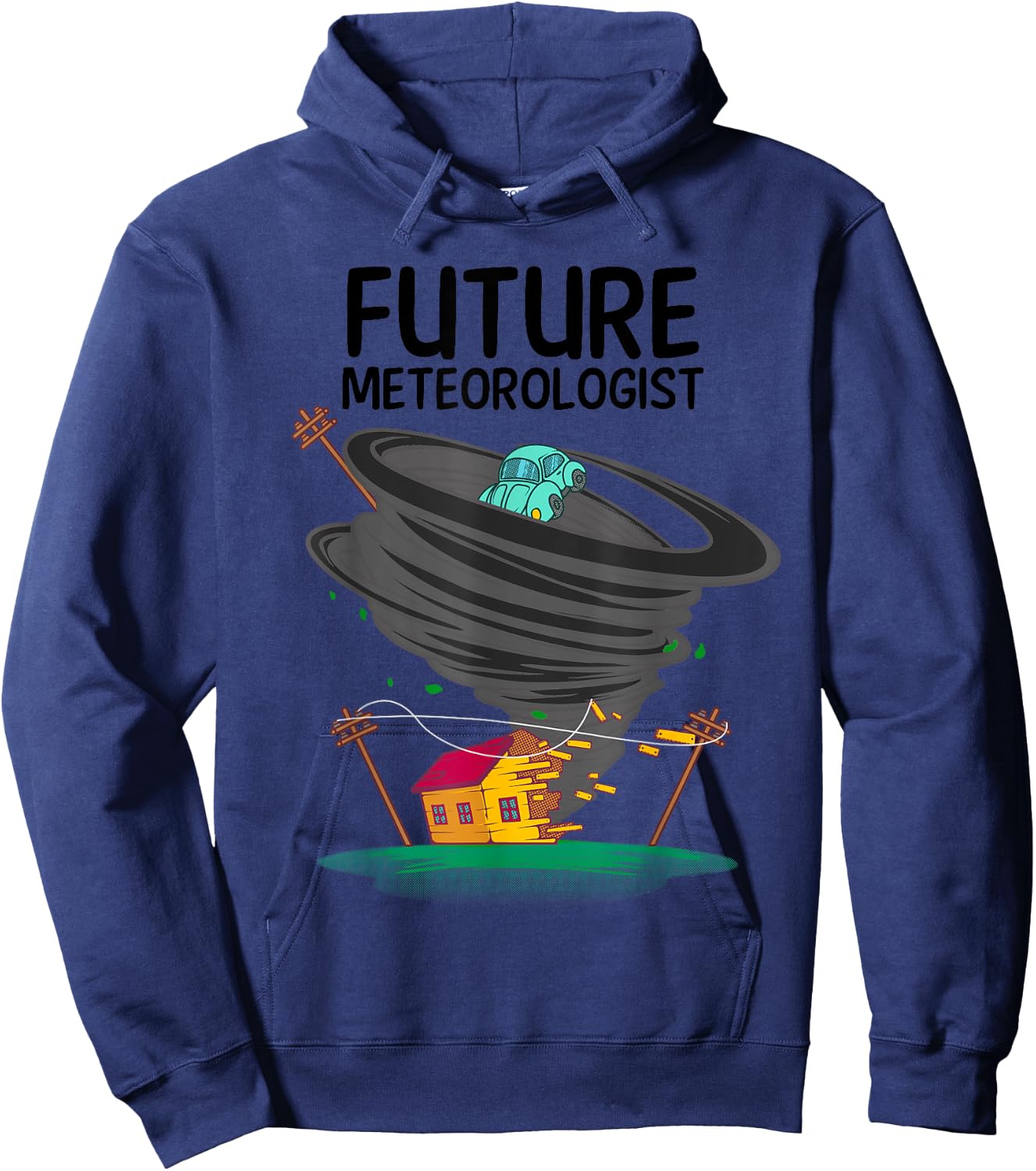 Funny Future Meteorologist Gift Kids Cool Meteorology Hoodie - Hoodie | Navy