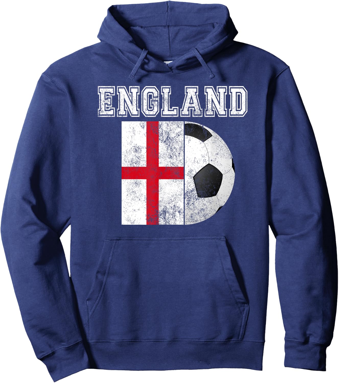 ENGLAND Flag - Soccer Futbol Football Hoodie - Hoodie | Navy