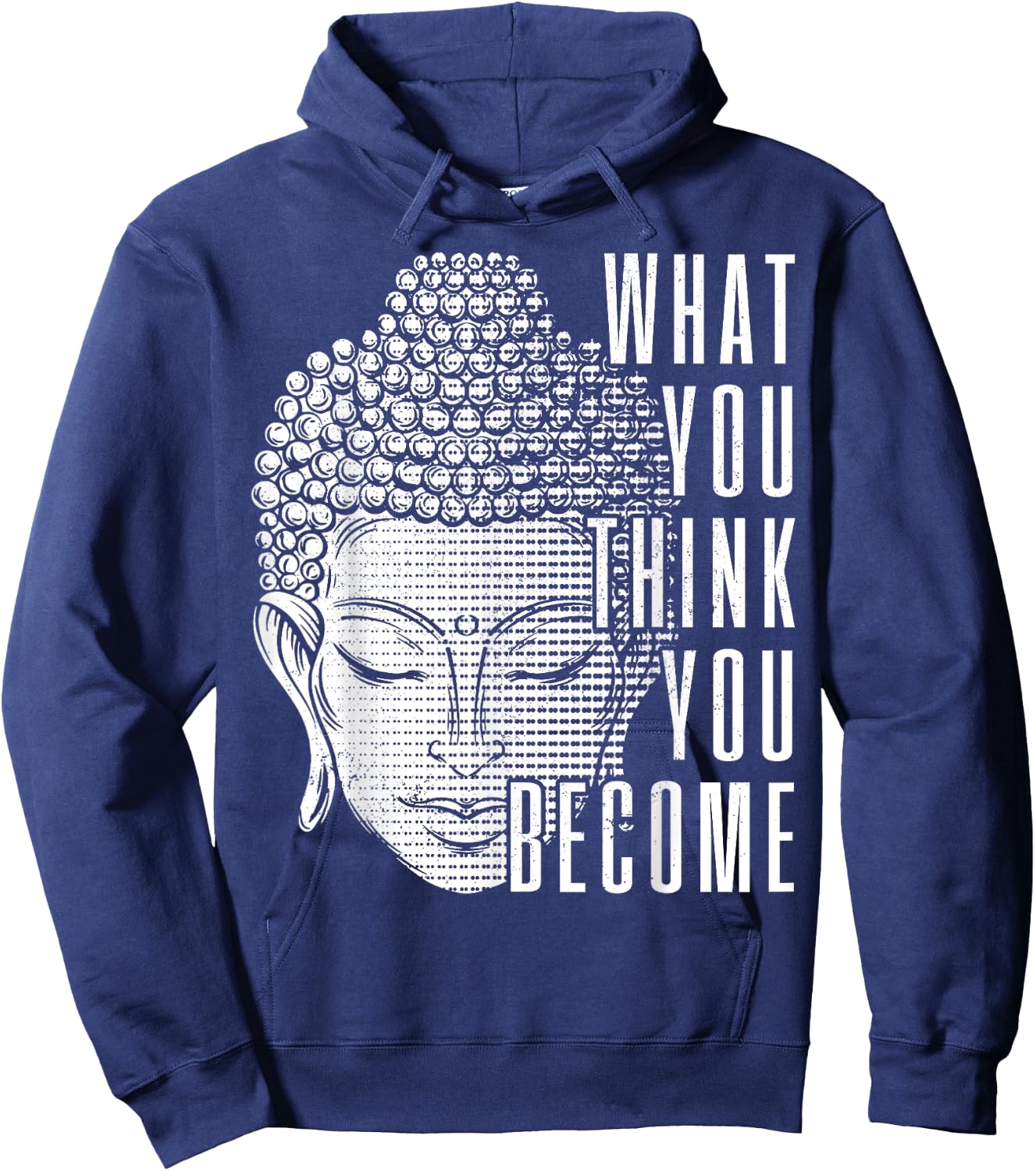 Buddha Spiritual Saying Buddhism Yoga Gift Hoodie - Hoodie | Navy