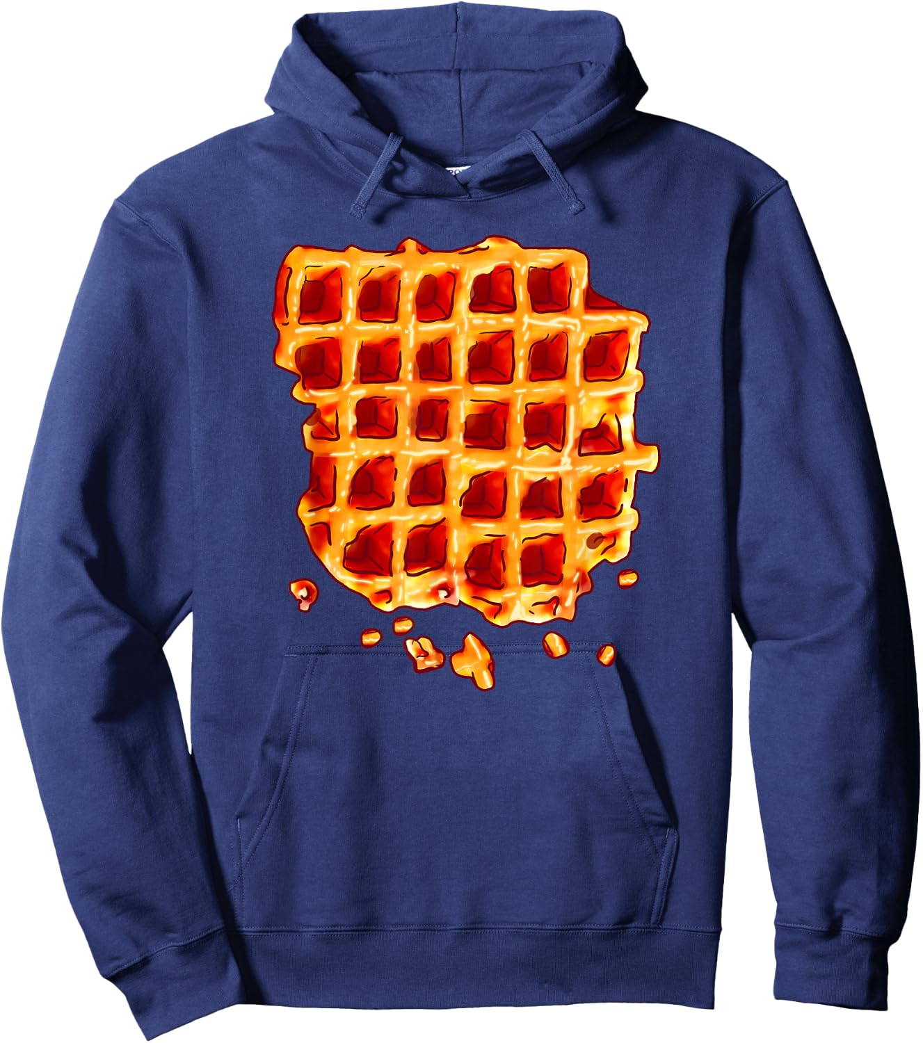 Belgian Waffle Syrup Breakfast Food Snack Waffle Lover Gift Hoodie - Hoodie | Navy