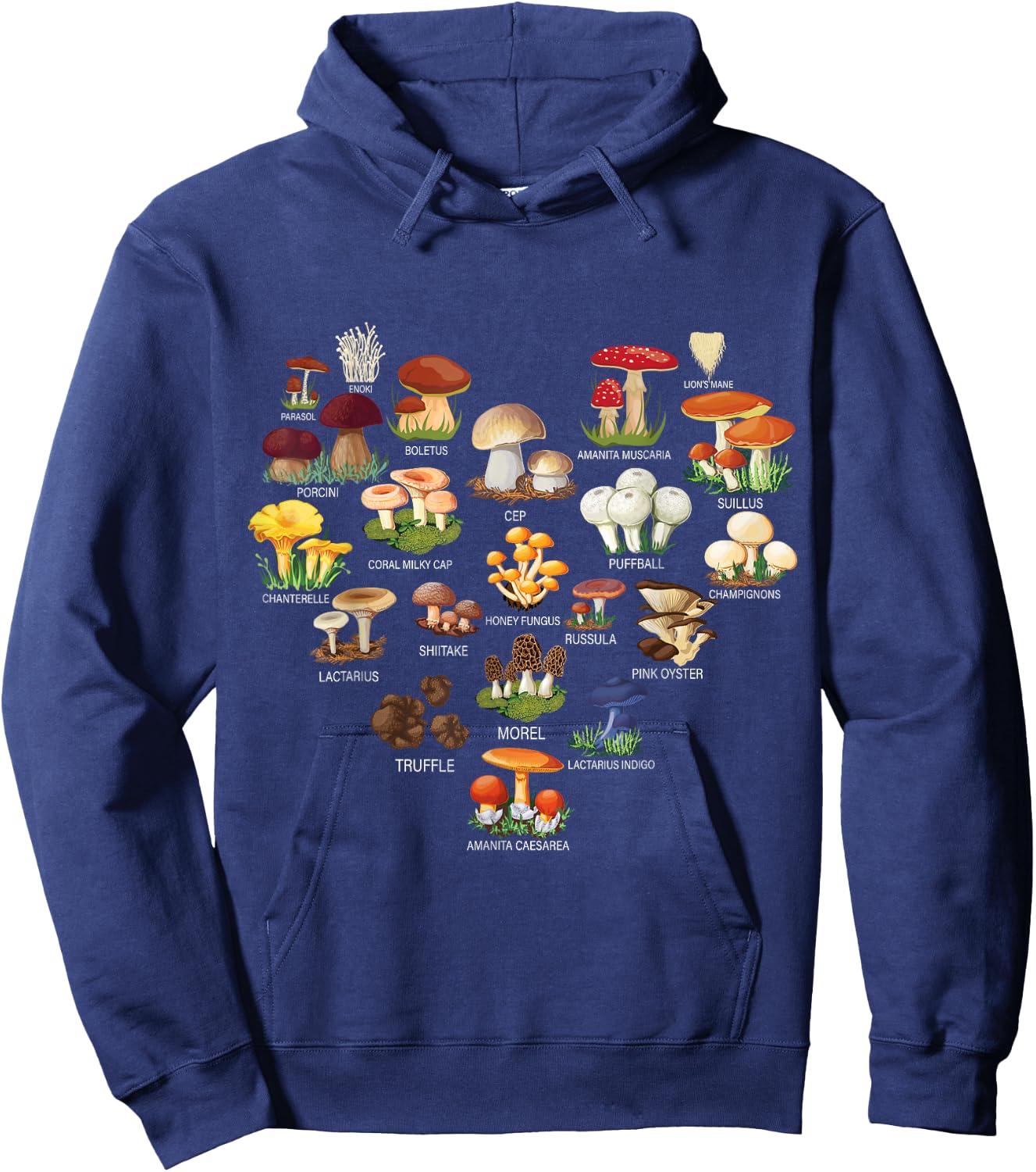 Mushroom Mycology Fungi Foraging Mushrooms Whisperer Fungus Hoodie - Hoodie | Navy