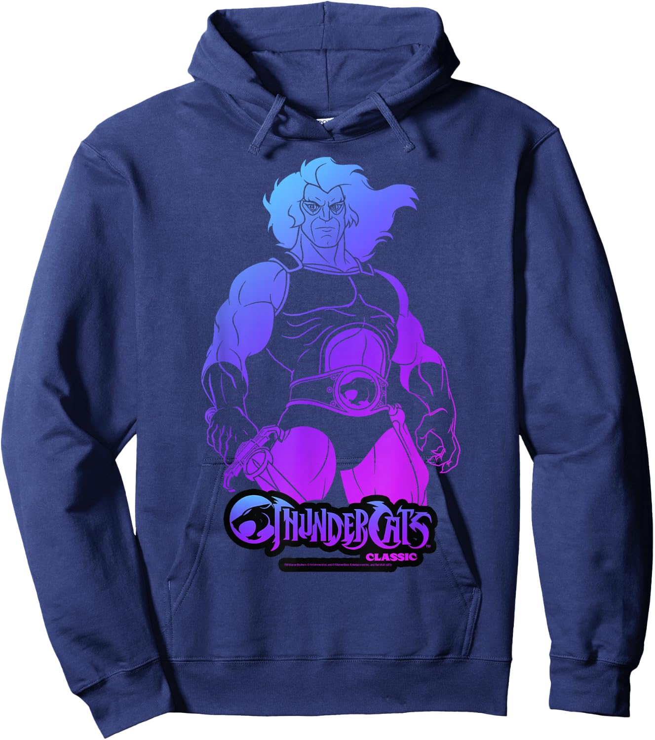 ThunderCats Lion-O Gradient Portrait Hoodie - Hoodie | Navy