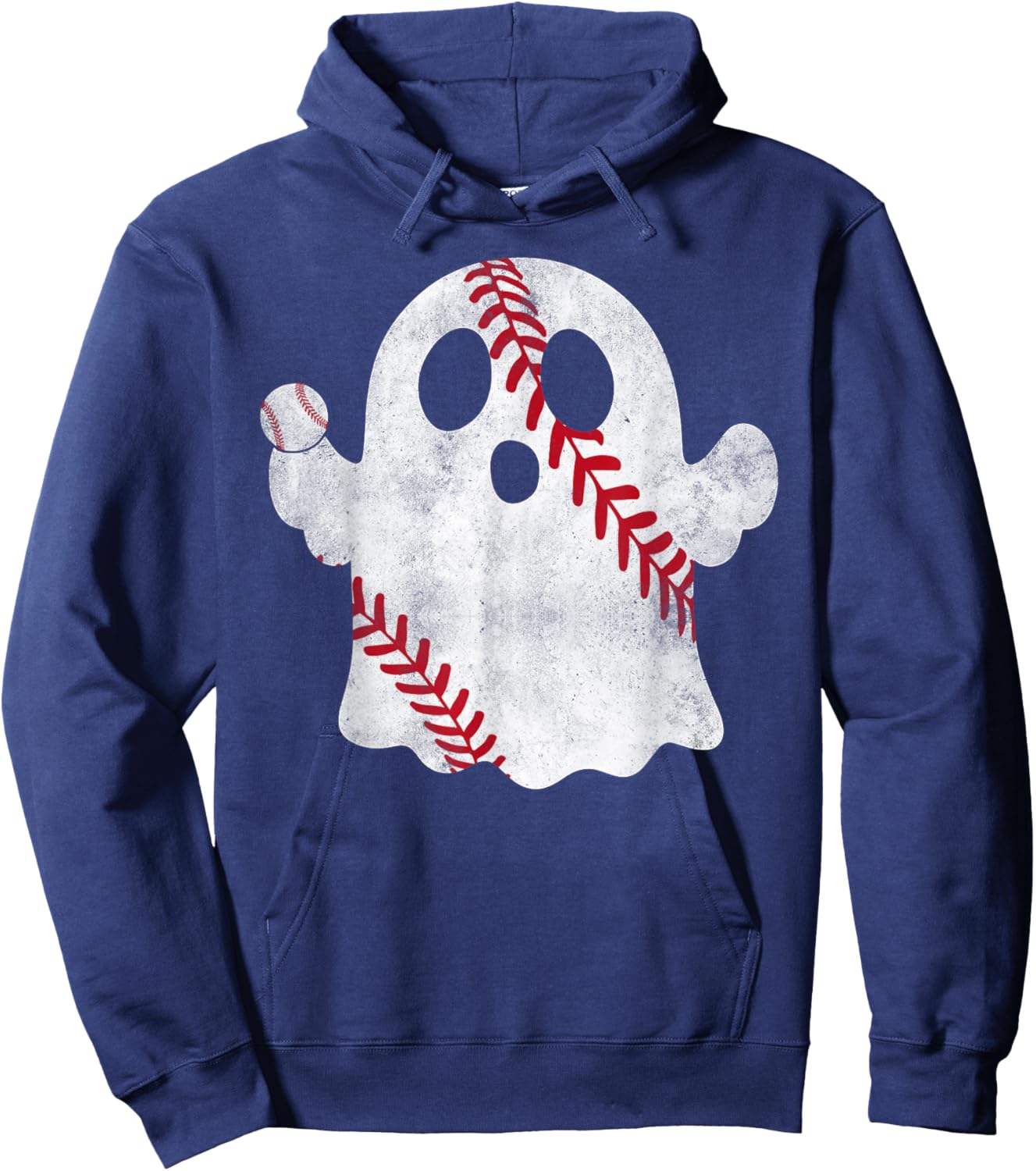 Baseball Ghost Baseball Lover Halloween Baseball Player Hoodie - Hoodie | Navy