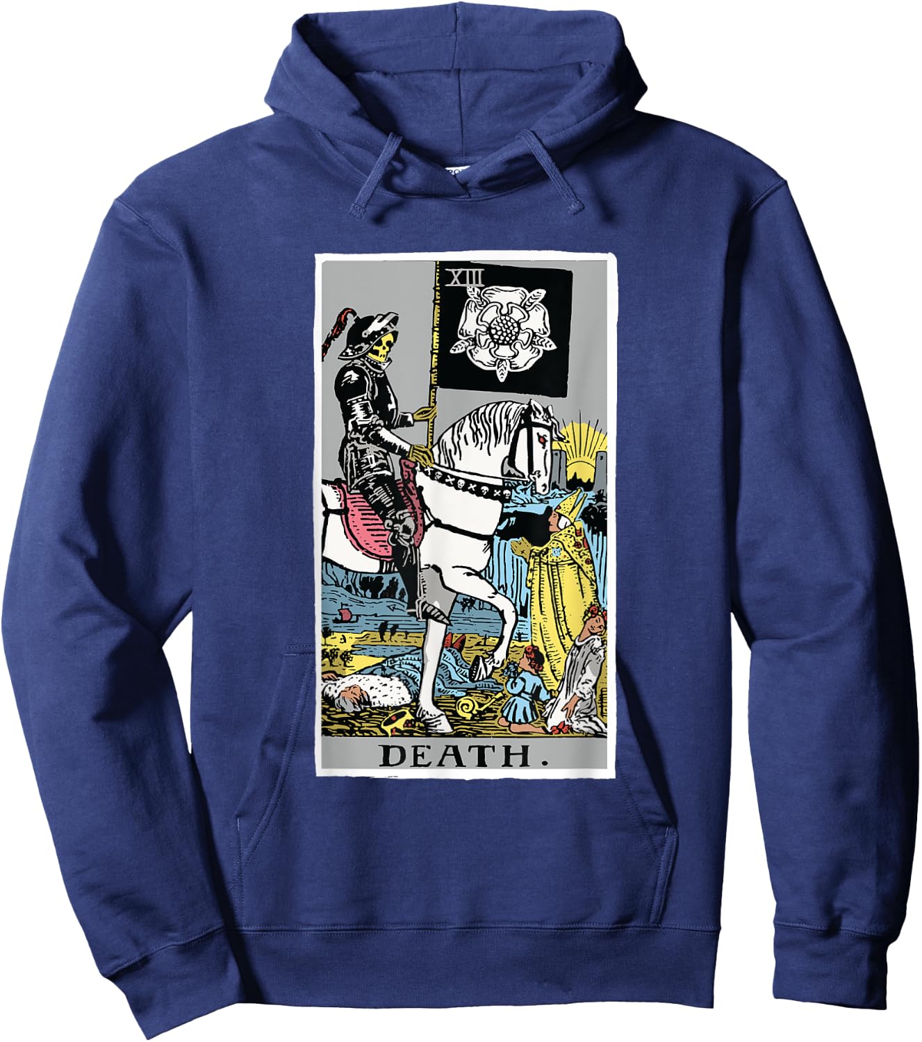 Death Tarot Card Rider Waite Hoodie - Hoodie | Navy