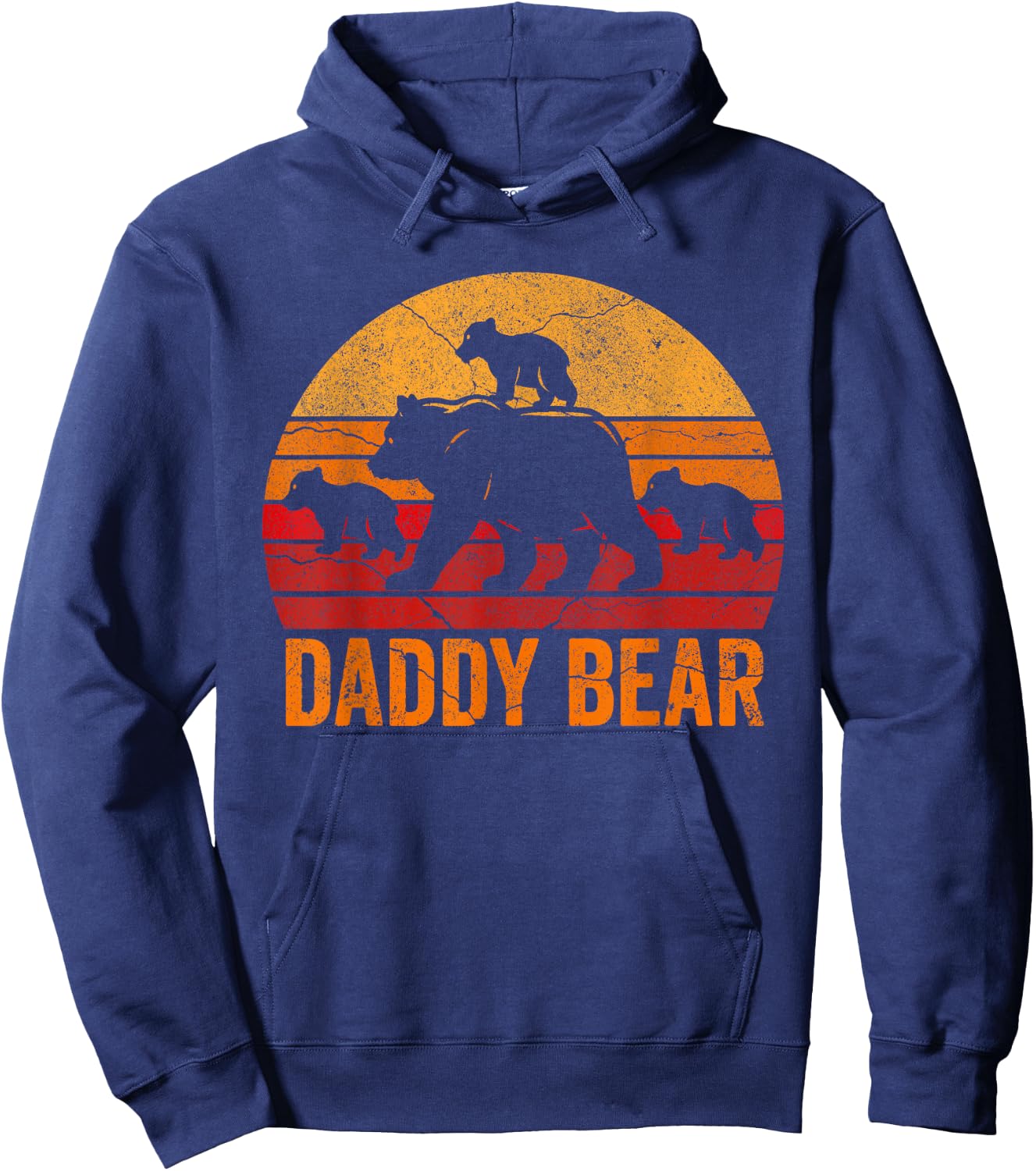 Daddy Bear 3 Kids Daddy Bear 3 Cubs Shirt Dad 3 Kids Hoodie - Hoodie | Navy