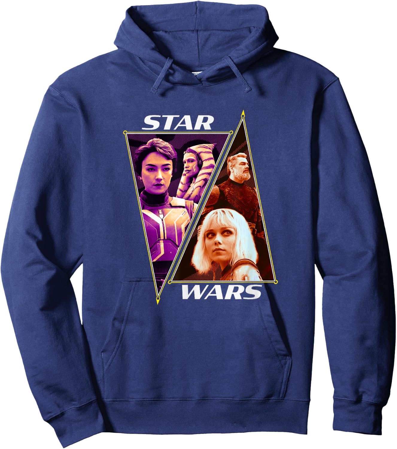 Star Wars: Ahsoka & Sabine VS Baylan & Shin Retro Hoodie - Hoodie | Navy