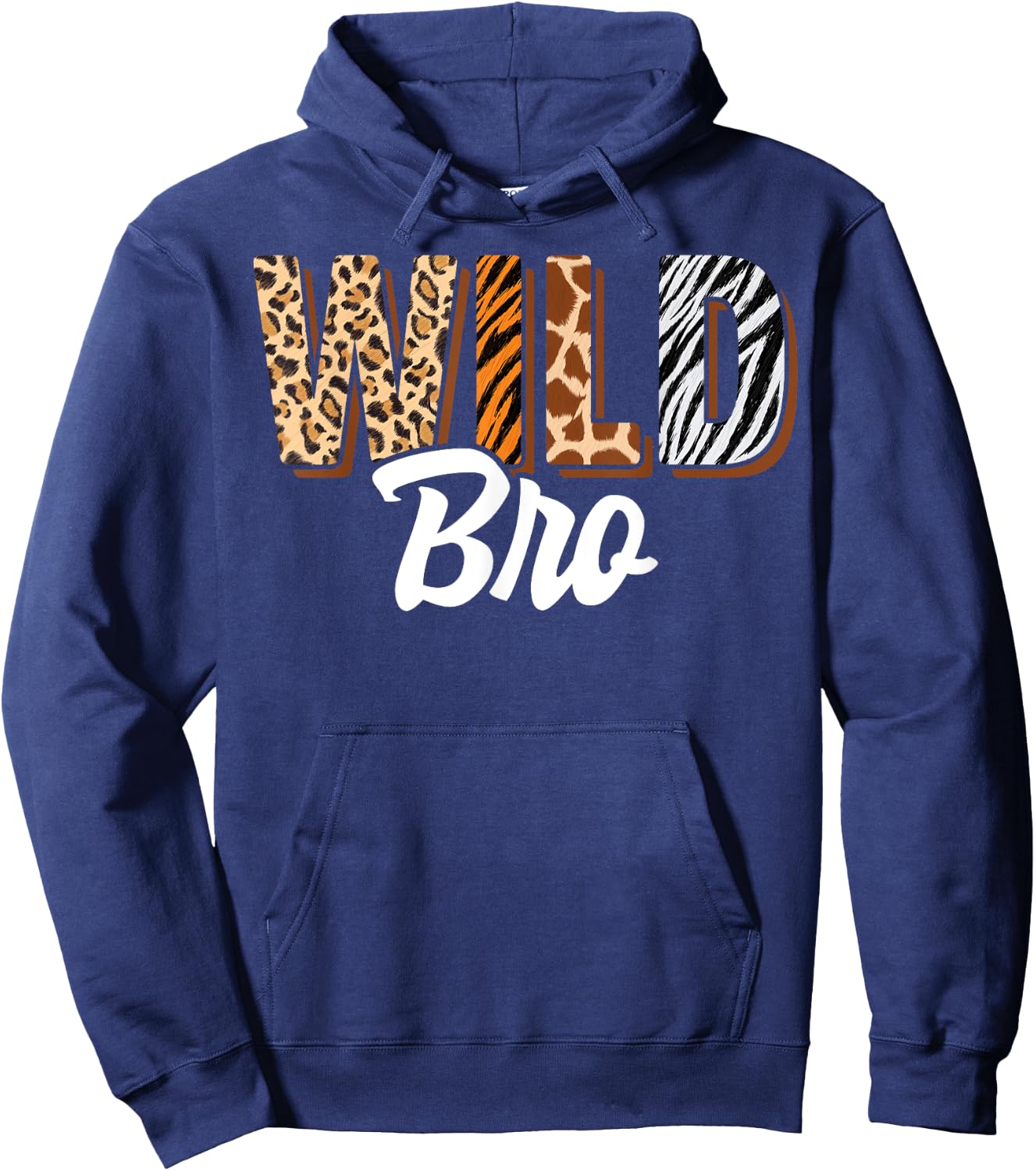 Wild Bro Zoo Born Two be Wild B-day Safari Jungle Animal Hoodie - Hoodie | Navy