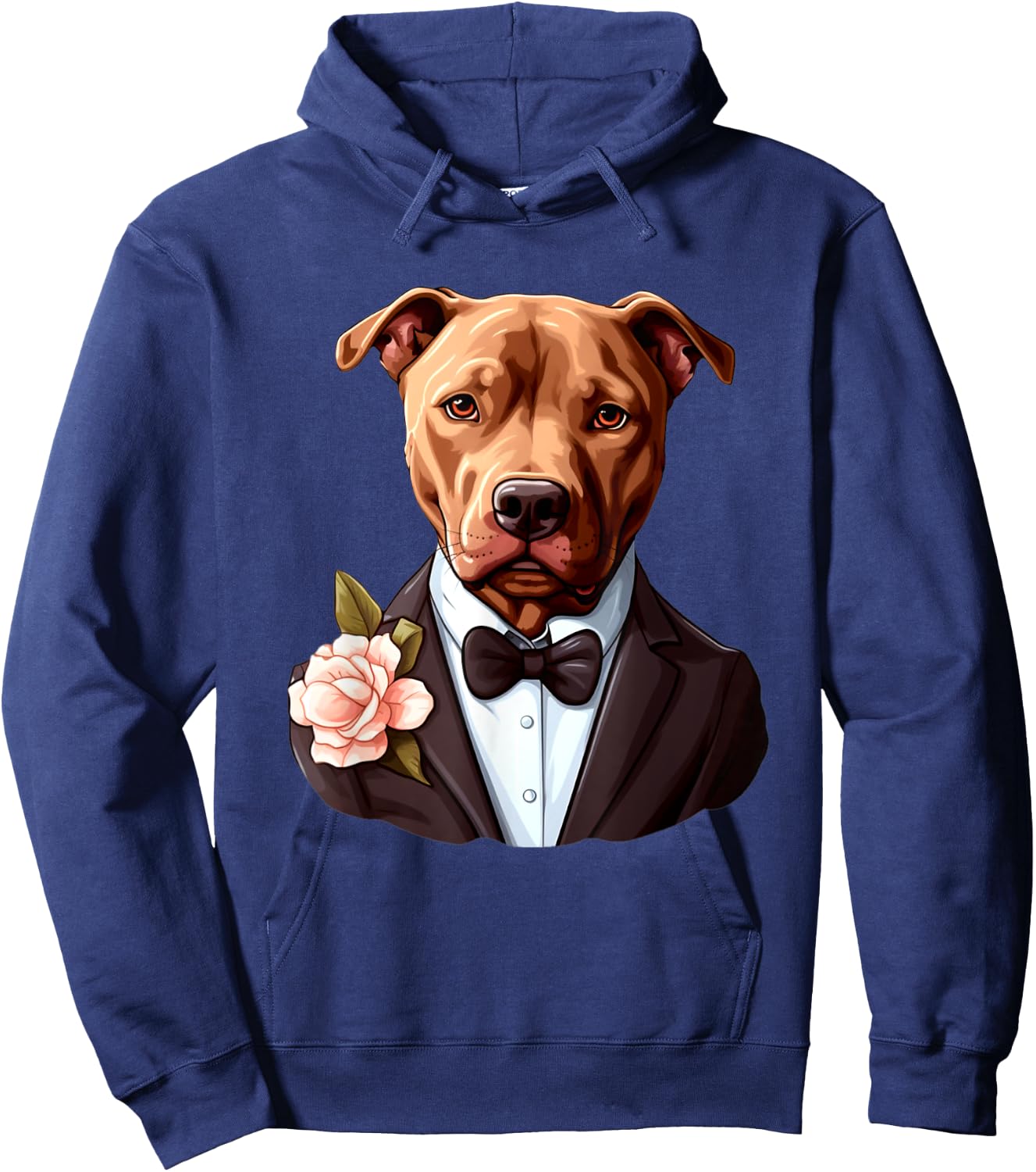Pitbull Wedding Bride Groom Pet Dog Owners Lovers Wedding Women Hoodie - Hoodie | Navy