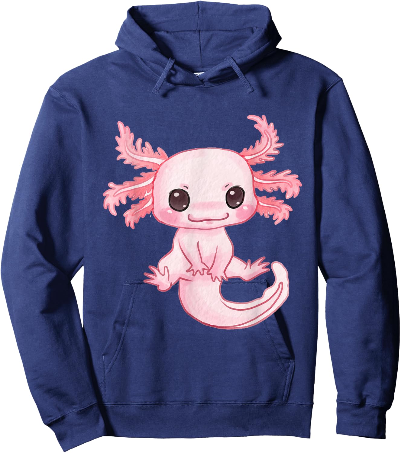 Axolotl Cute Baby Design - Magically Cute Animal Hoodie - Hoodie | Navy