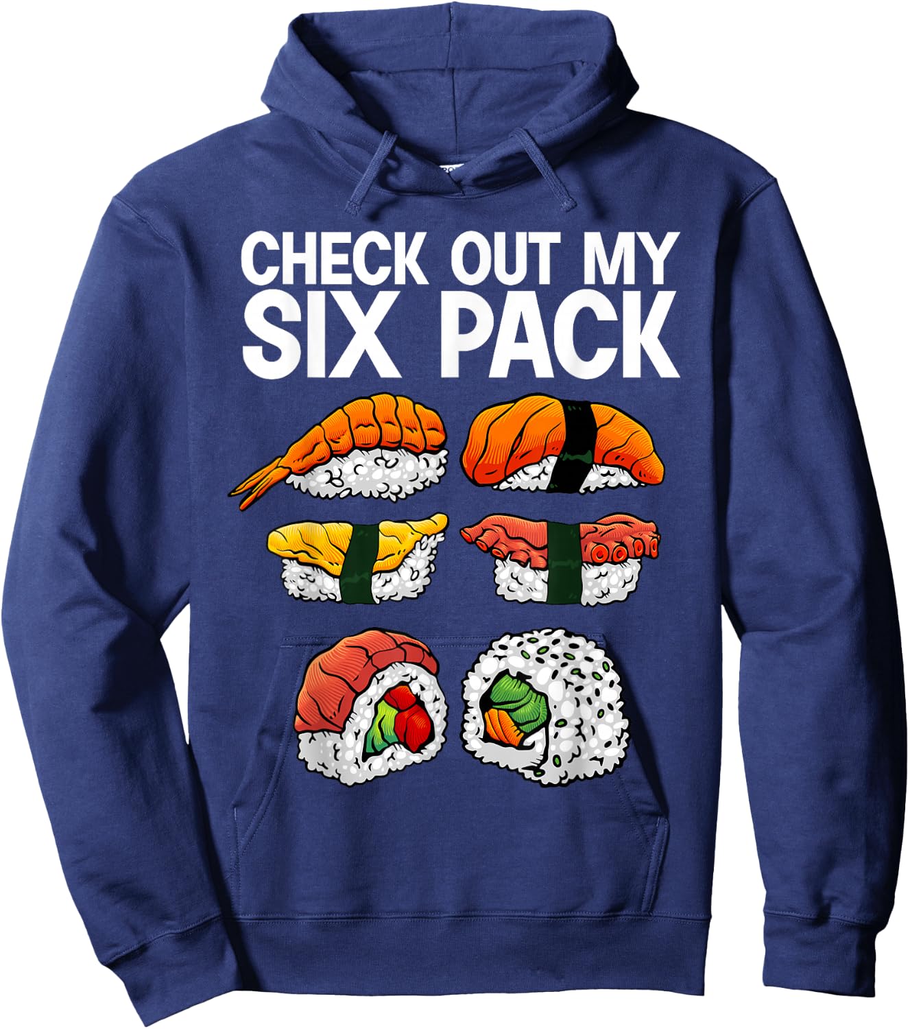 Cool Sushi Women Salmon Sushi Lovers Japanese Food Hoodie - Hoodie | Navy