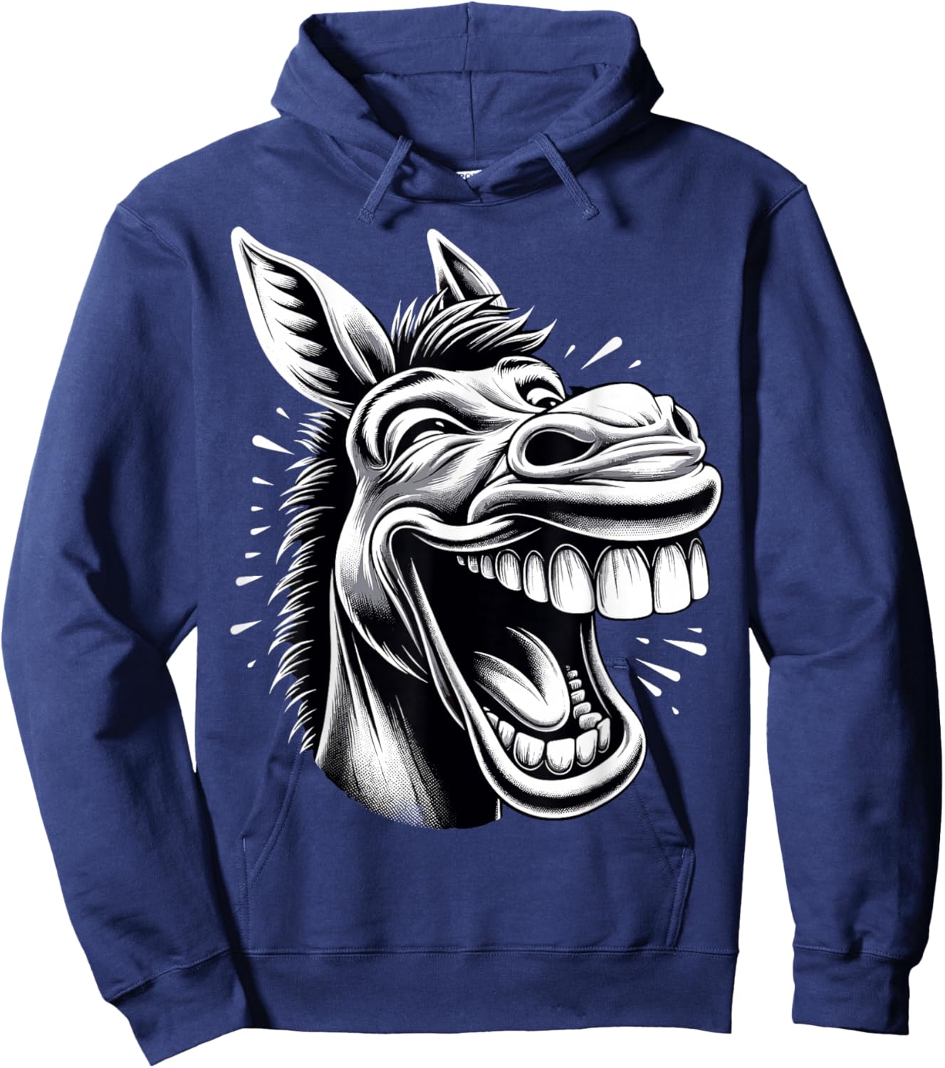 Funny Laughing Donkey Hoodie - Hoodie | Navy