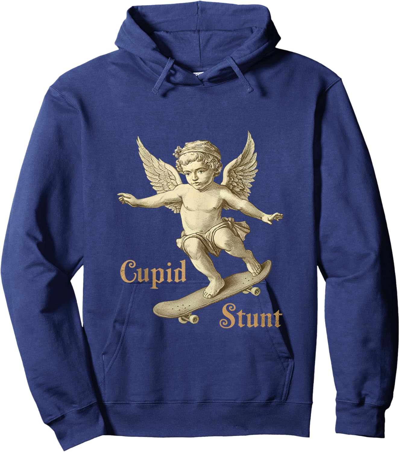 Unhinged Cringe Cupid Stunt Funny Inappropriate Embarrassing Hoodie - Hoodie | Navy