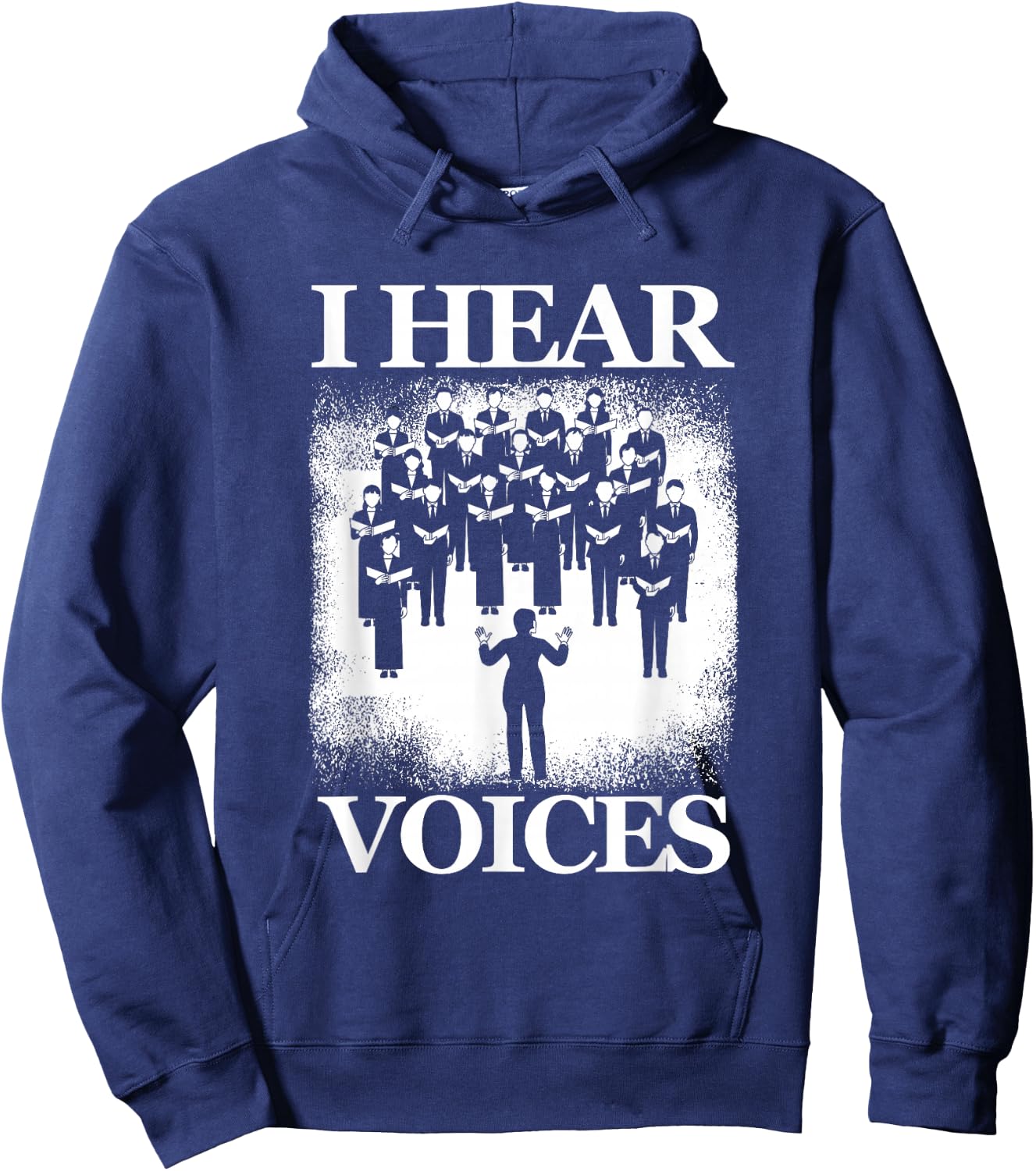 Hear Voices Choir Chorus Choral Singer Music Vocals Gift Hoodie - Hoodie | Navy