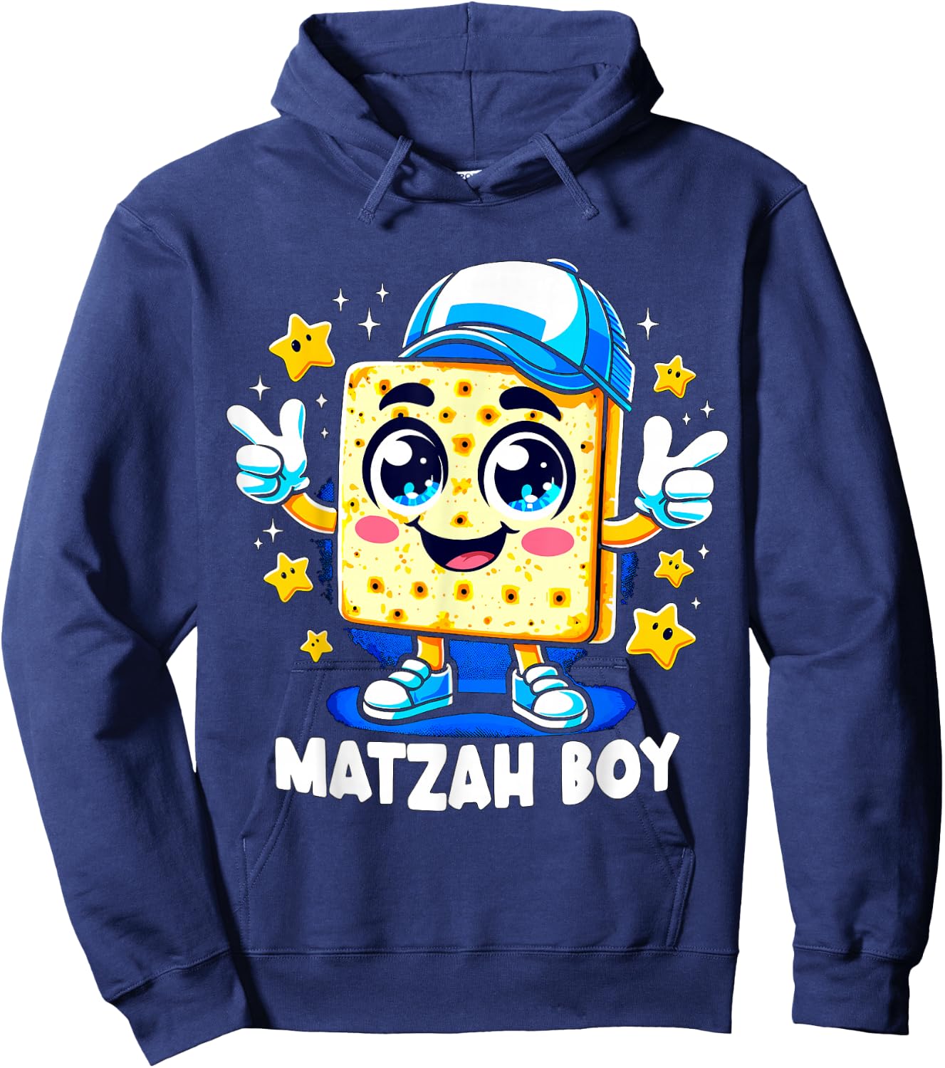 Matzah Boy Pessach Passover Jewish Egypt Boy Hoodie - Hoodie | Navy