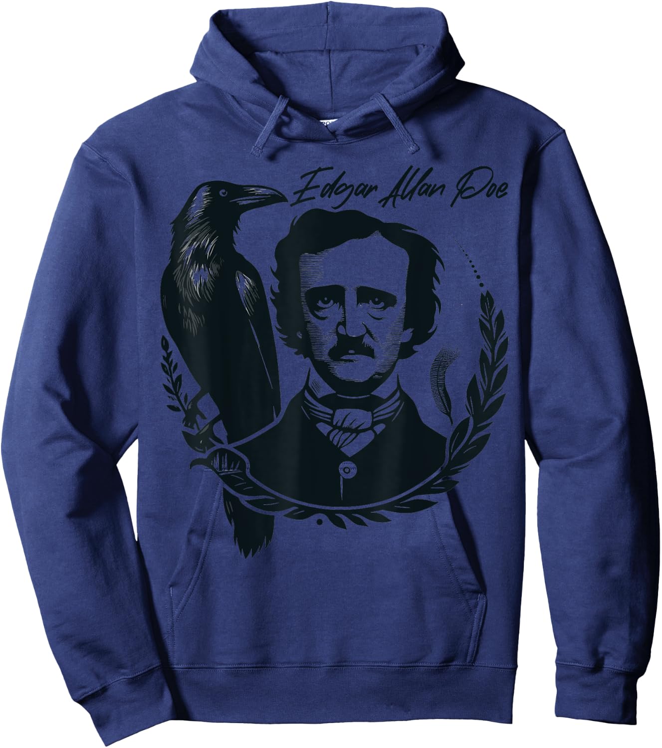 Gothic Edgar Allan Poe Dark Academia Literature Poet Hoodie - Hoodie | Navy
