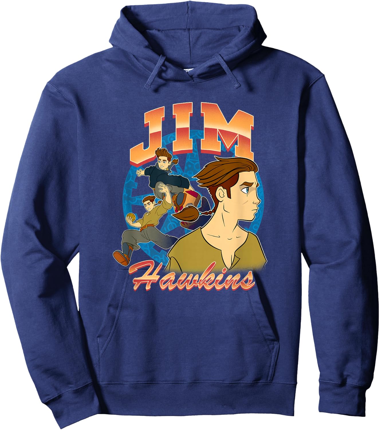 Disney Treasure Planet Jim Hawkins Retro Action Shots Hoodie - Hoodie | Navy