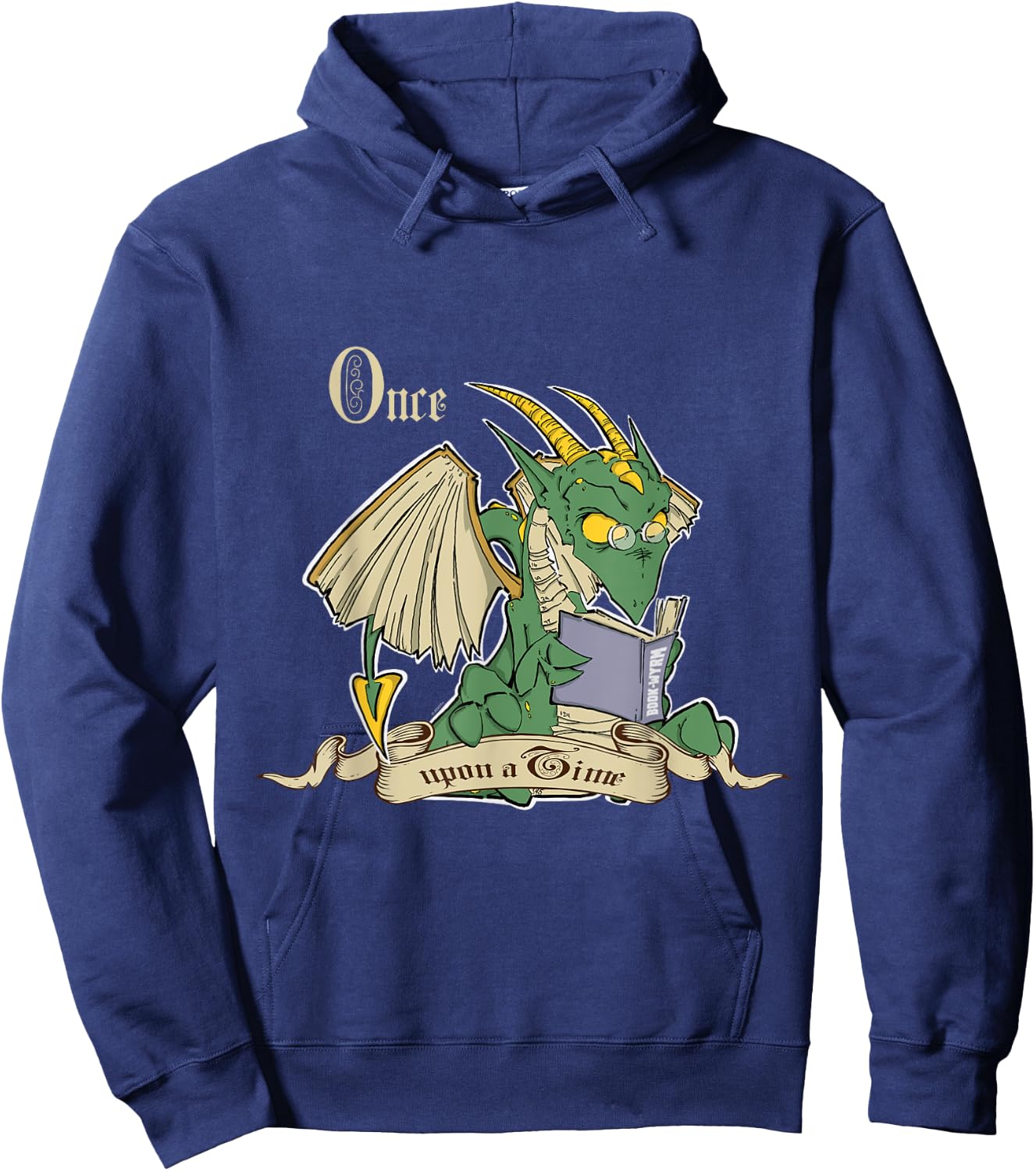 Book Wyrm Hoodie - Hoodie | Navy