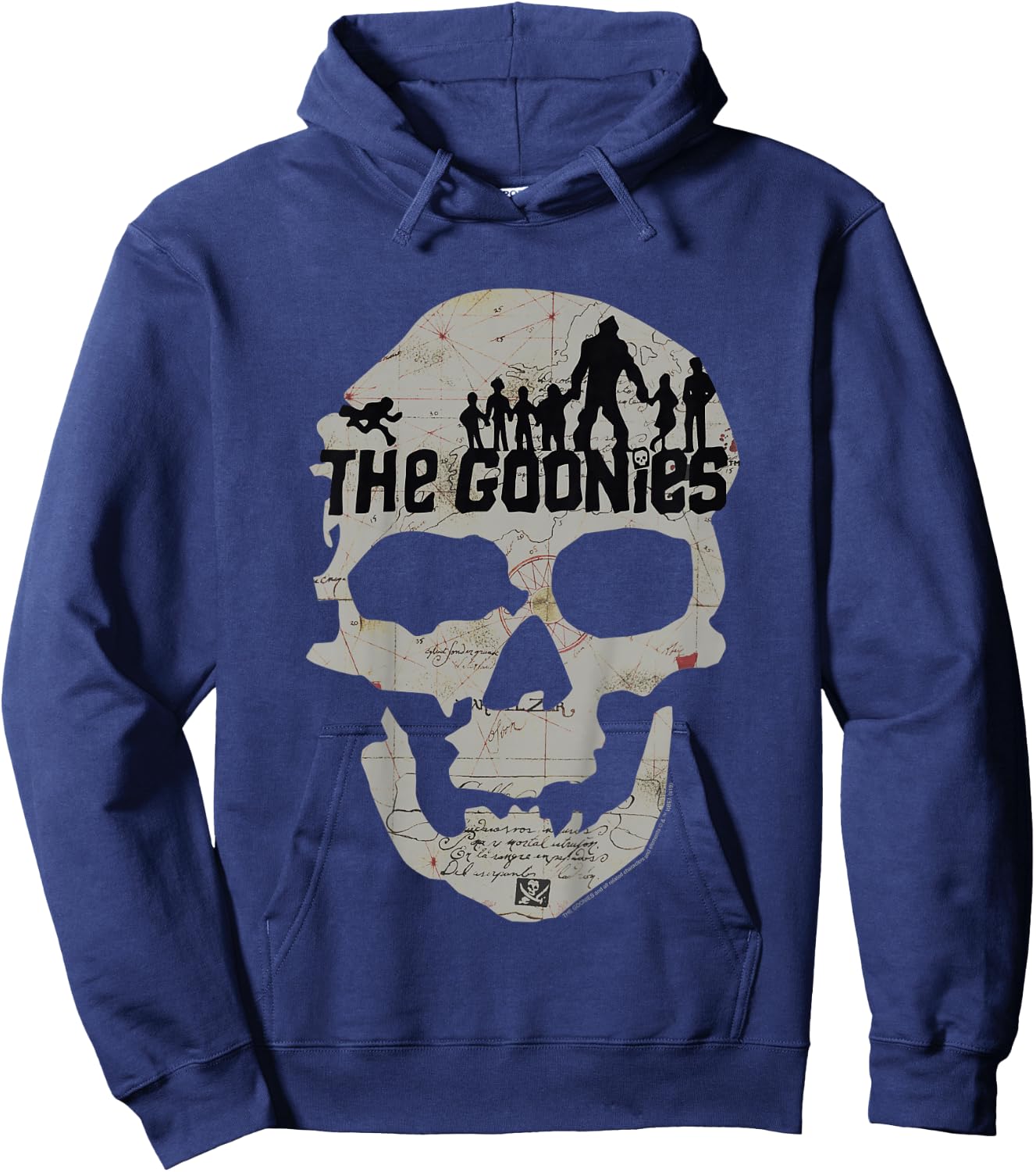 Kids The Goonies Skeleton Map Poster Hoodie - Hoodie | Navy