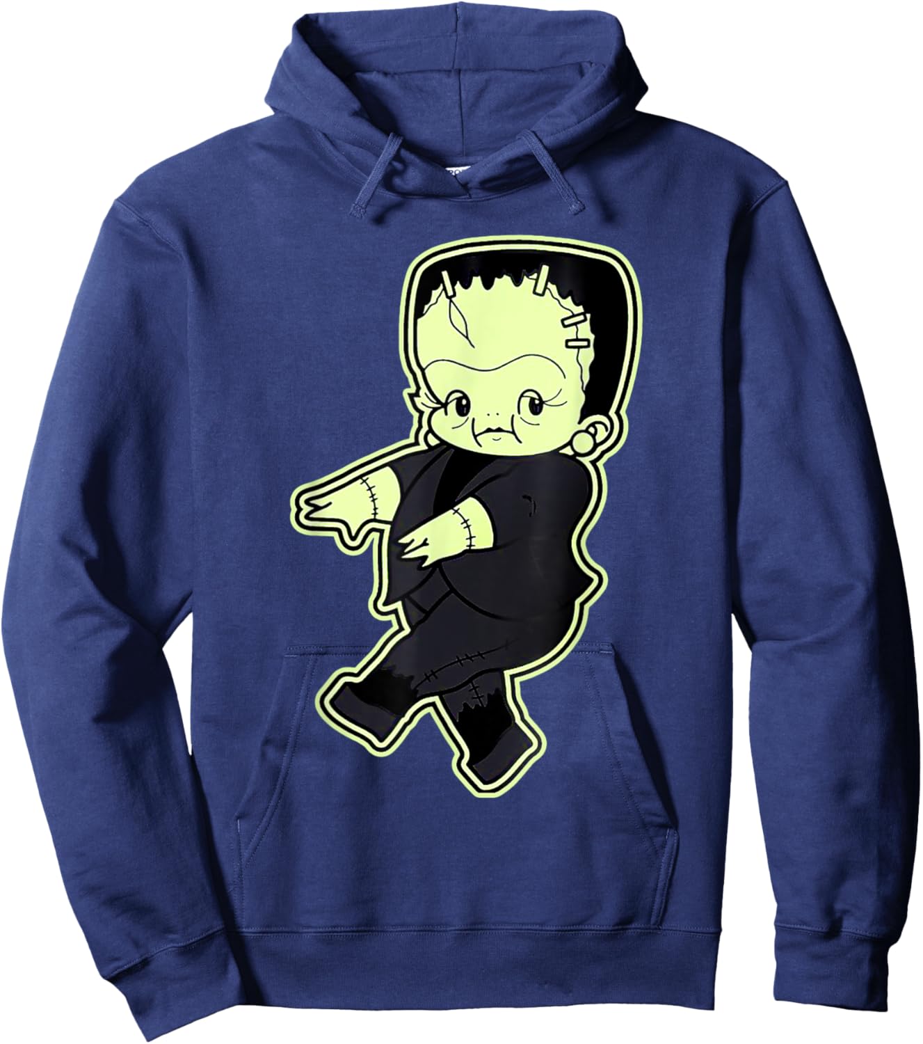 Kewpie Baby Frankenstein Monster Hoodie - Hoodie | Navy
