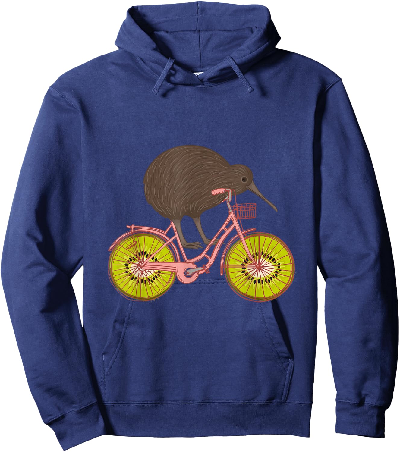 Cute Animal Kiwi Cycling New Zealand Hoodie - Hoodie | Navy