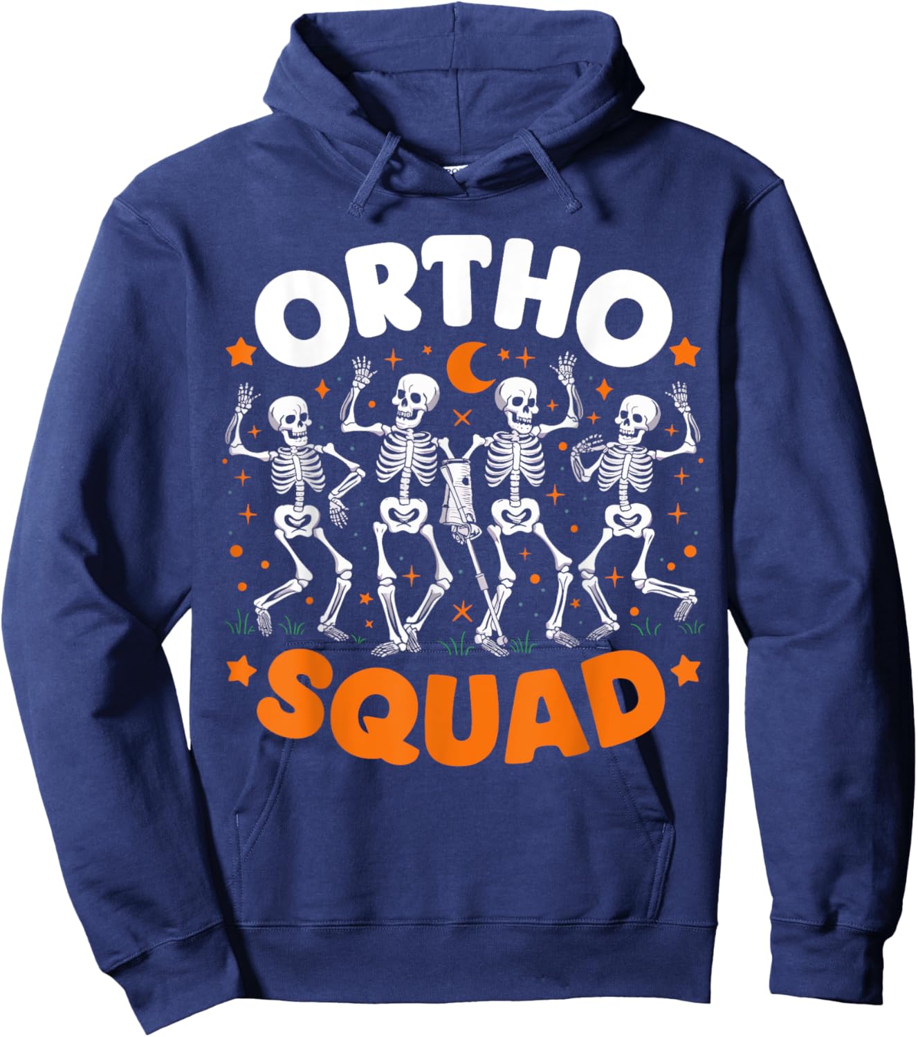 Ortho Squad Skeleton Halloween Orthopedic Nurse RN Hoodie - Hoodie | Navy